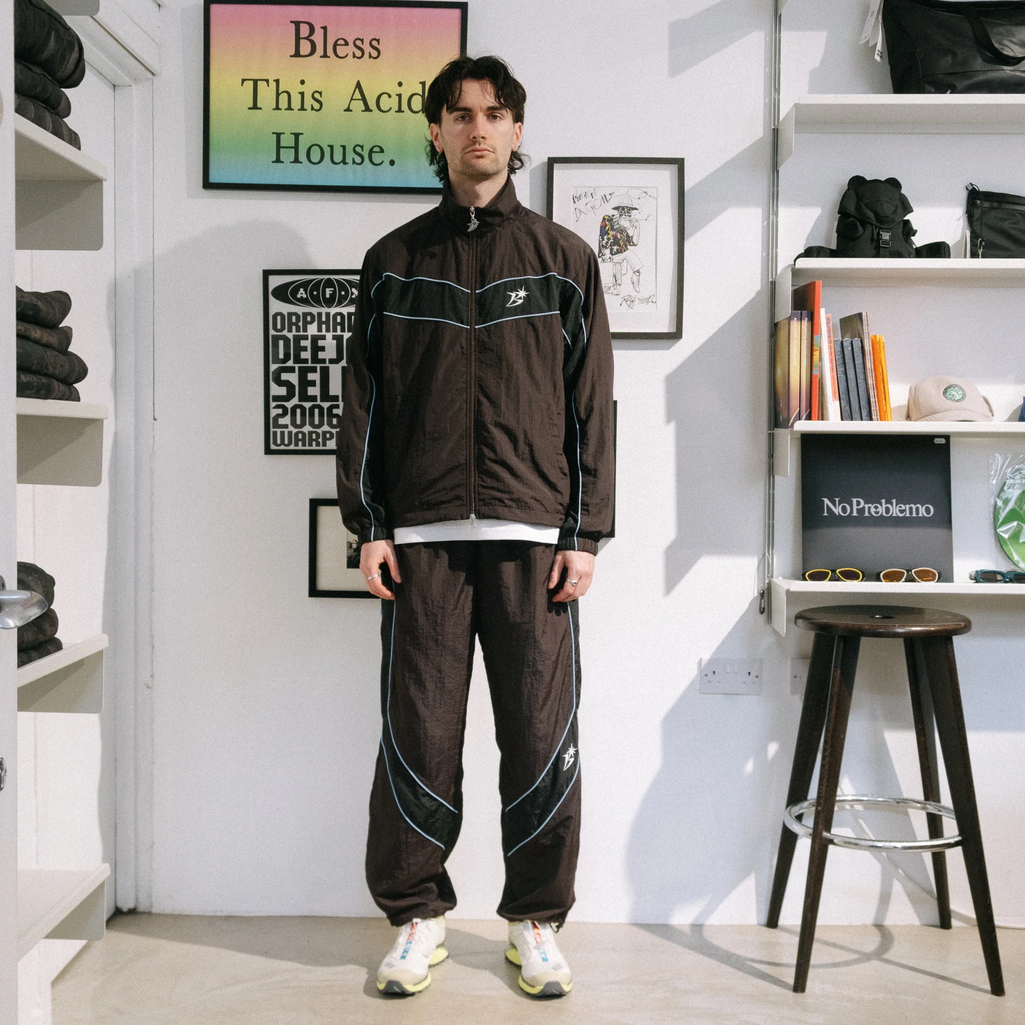BoTT Paneled Track Pant - Brown - Image 5