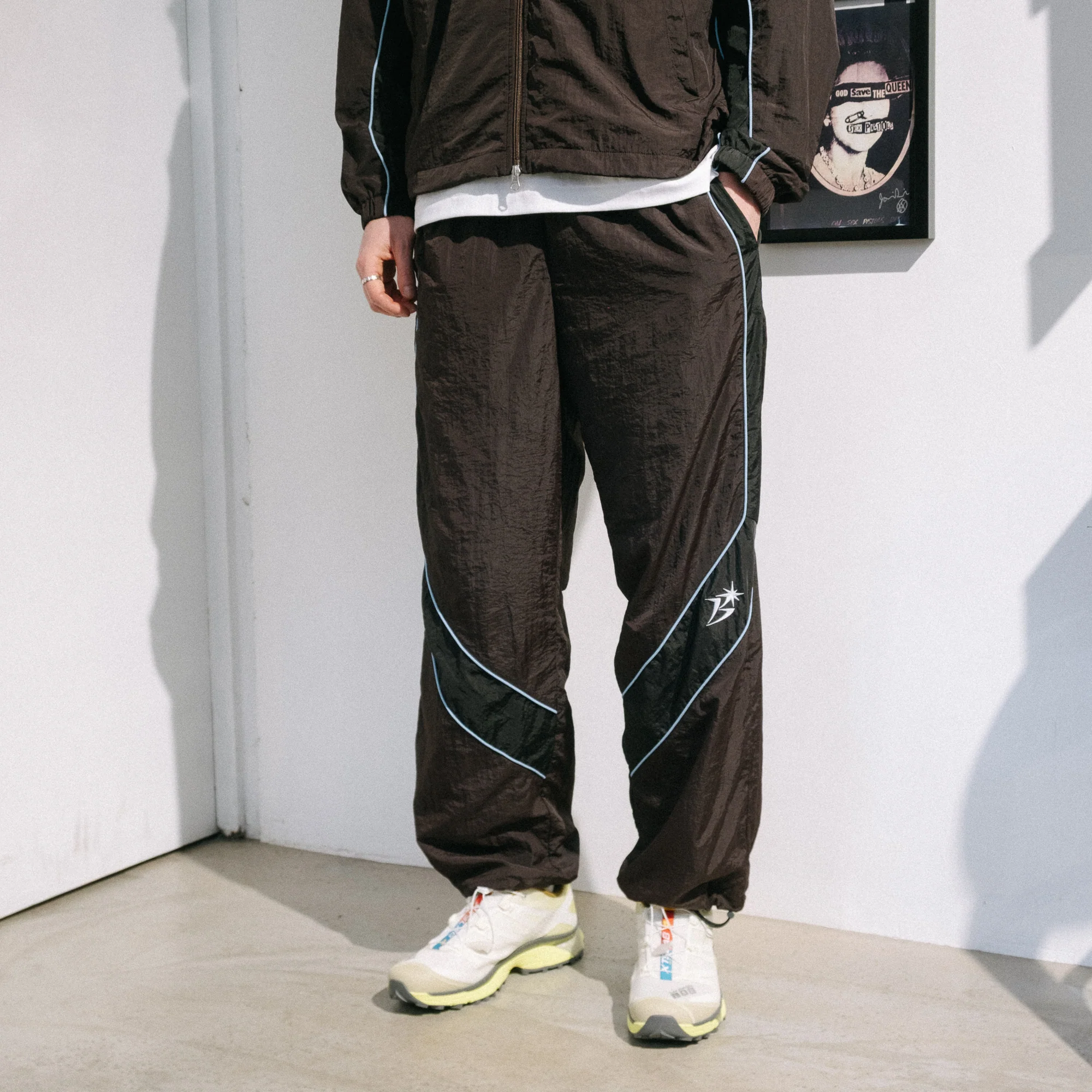 BoTT Paneled Track Pant - Brown - Image 6