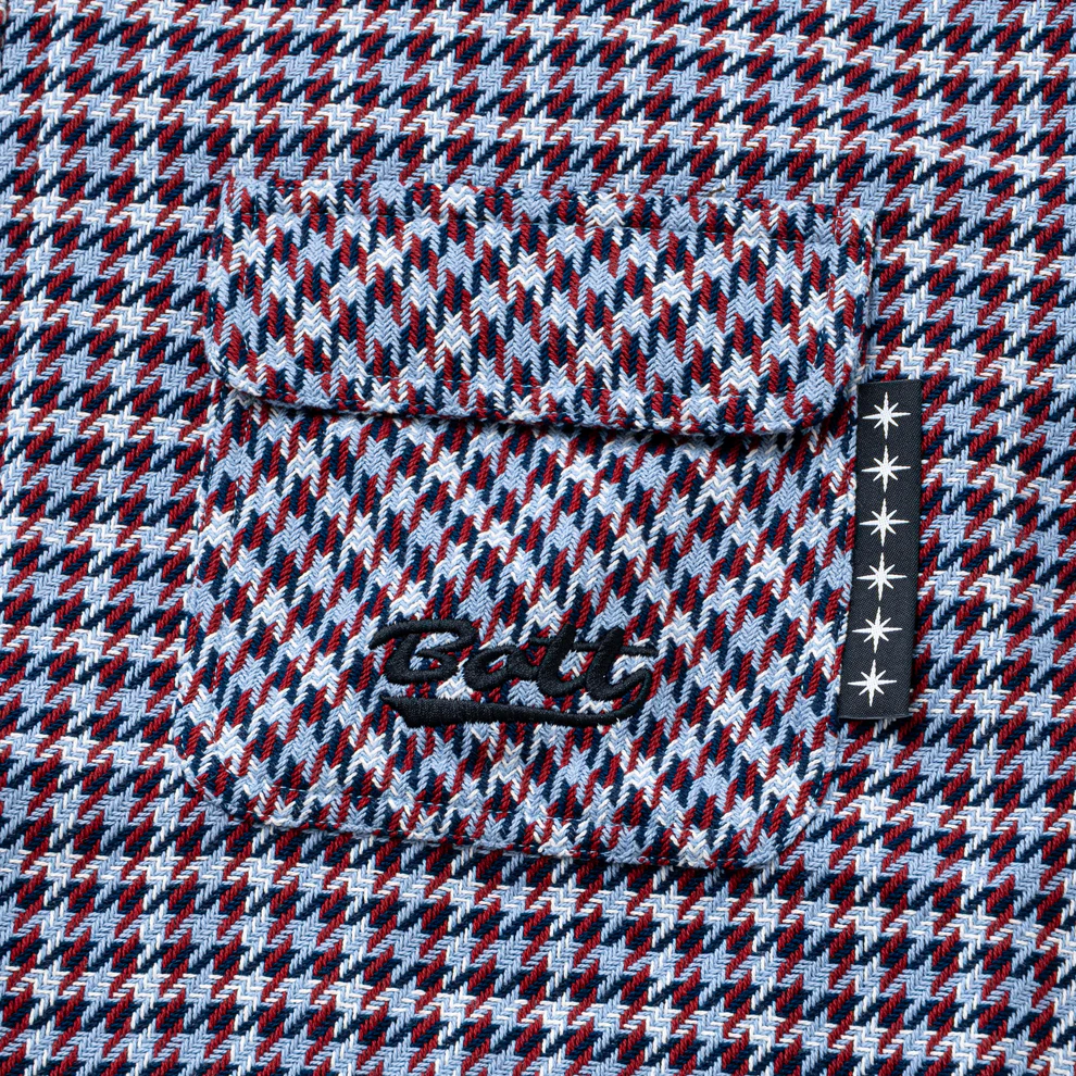 BoTT Zip-Up Flannel Shirt - Slate Blue - Image 4