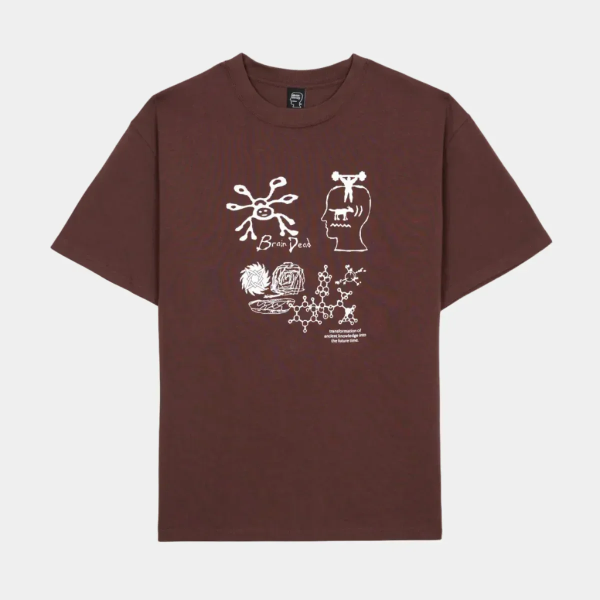 Brain Dead Ancient Knowledge T-Shirt - Berry
