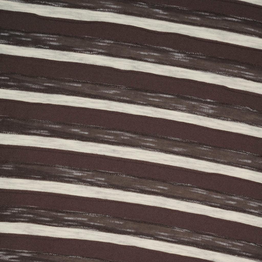 Brain Dead Casey Striped T-Shirt - Coffee - Image 2