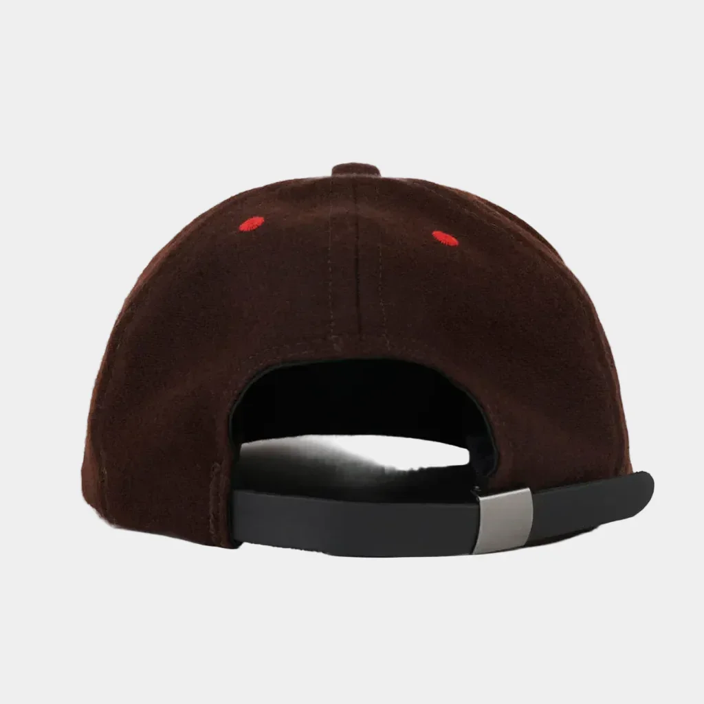 Brain Dead Flannel Logohead 6 Panel Hat - Brown - Image 3