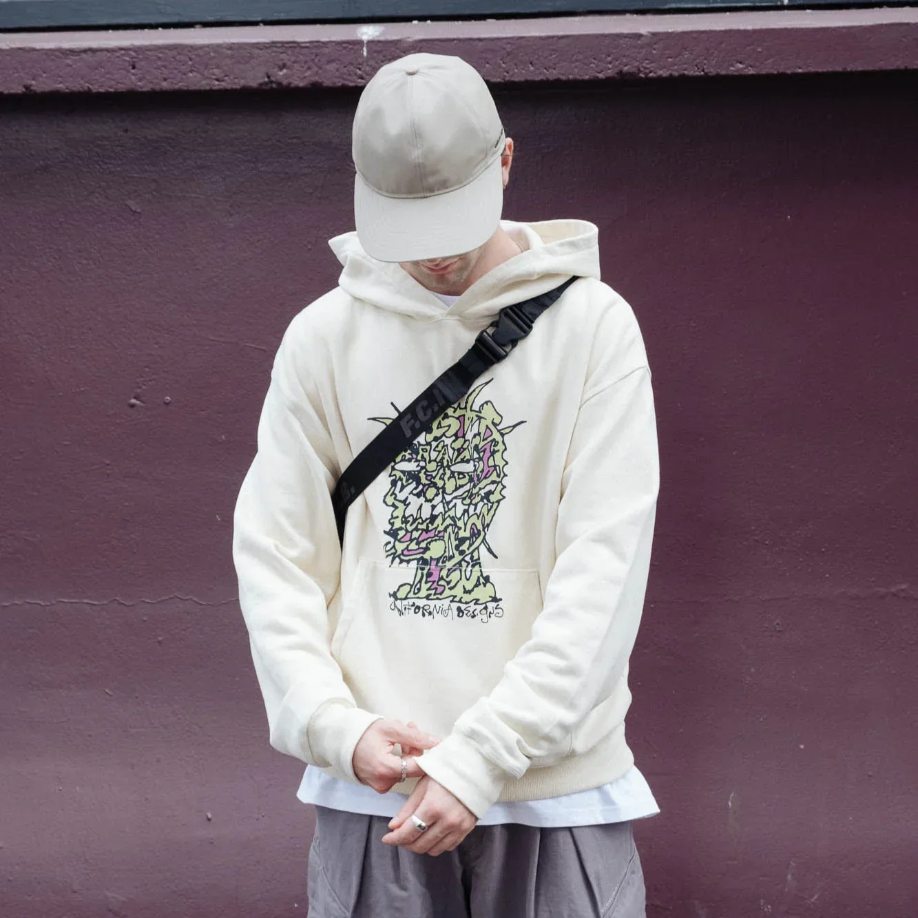 Brain Dead Scrambled Head Hoodie - Natural - Image 5