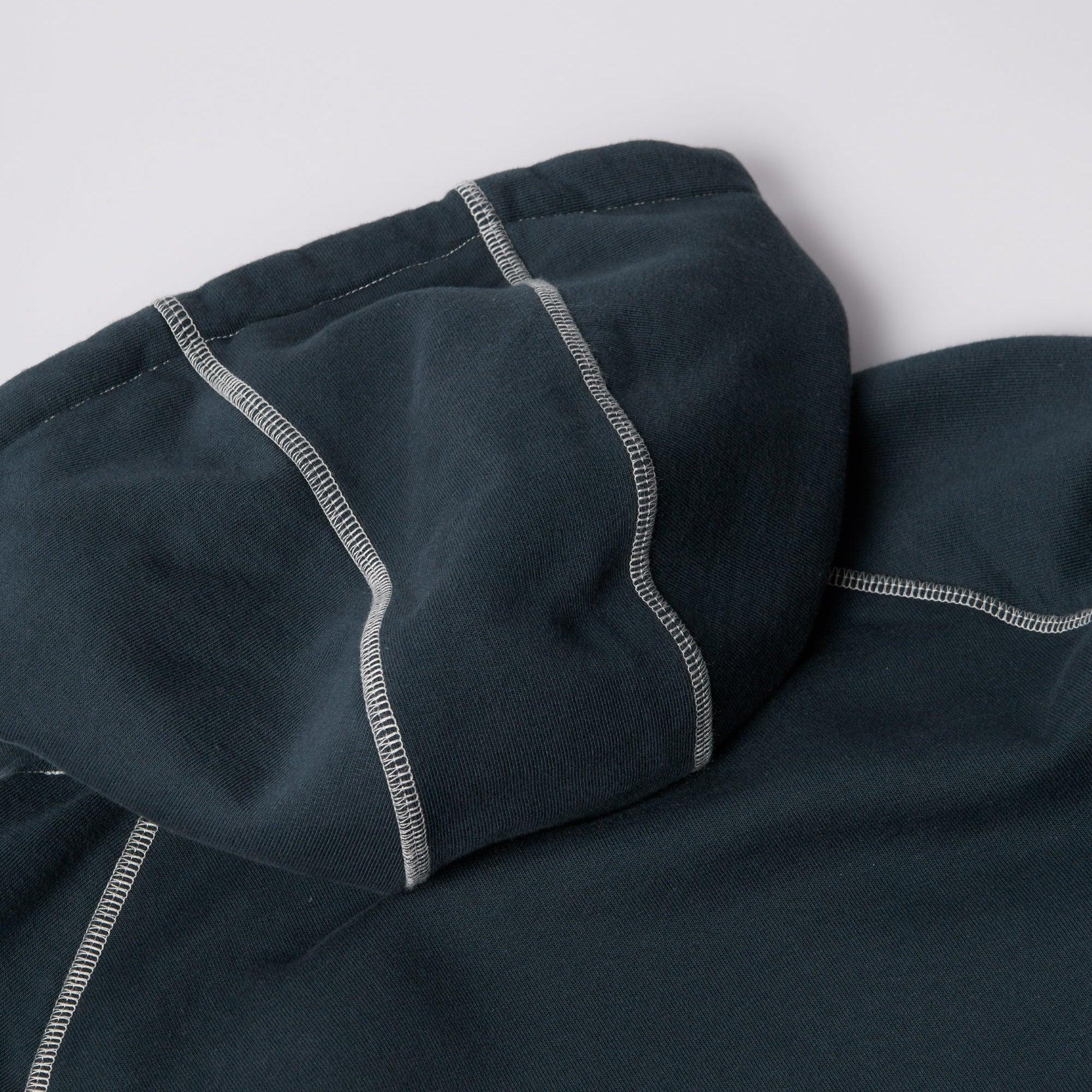 By Parra Circled Script Logo Hooded Sweatshirt - Dark Blue - Image 2