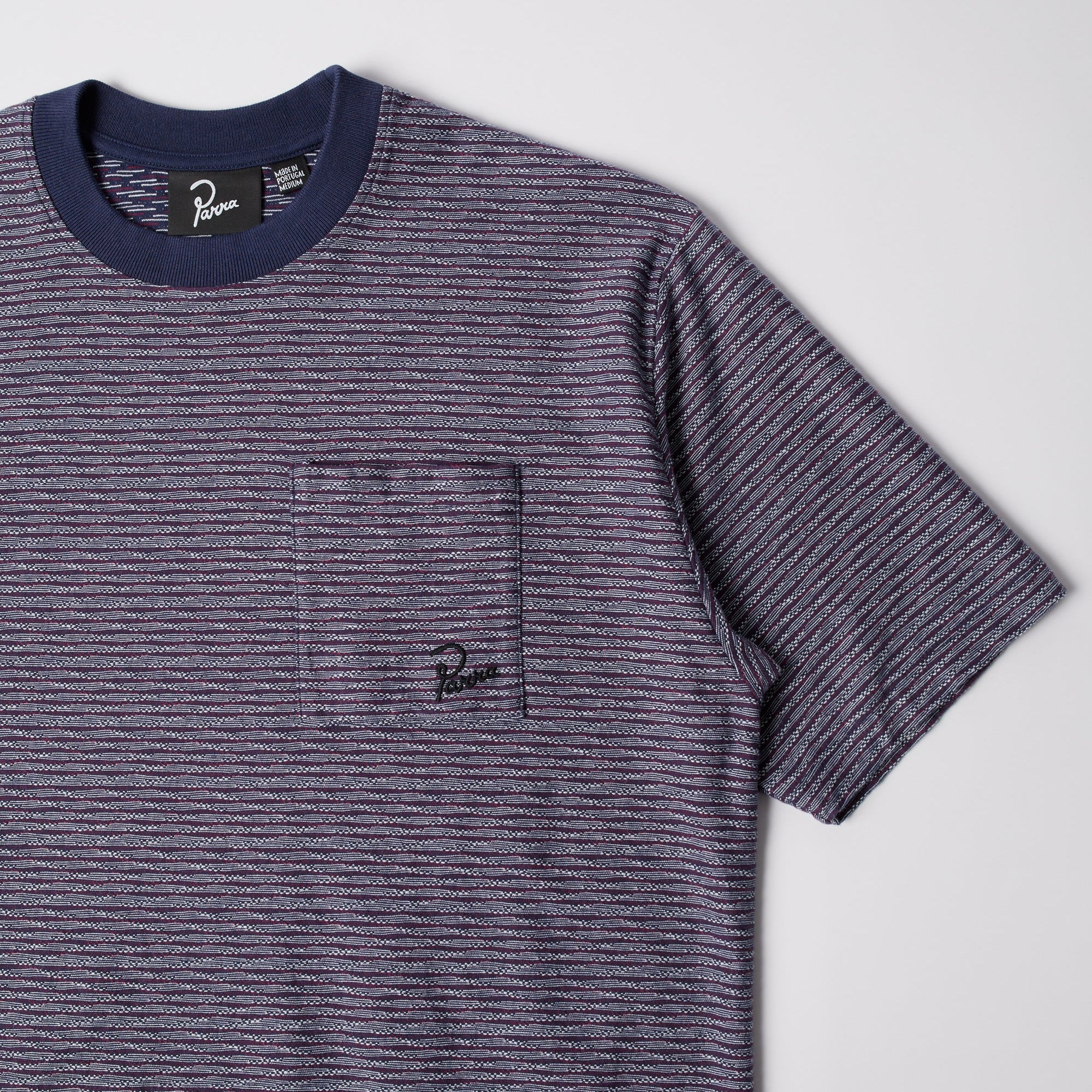 By Parra Crooked Stripe T-Shirt - Blue - Image 3