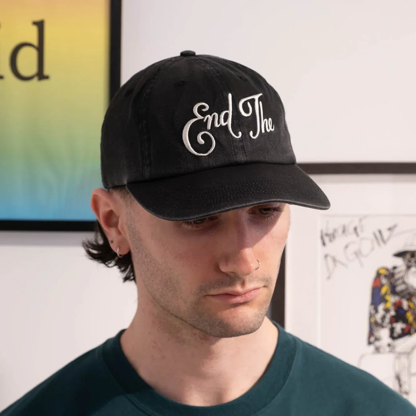 By Parra End The 6 Panel Hat - Black - Image 4