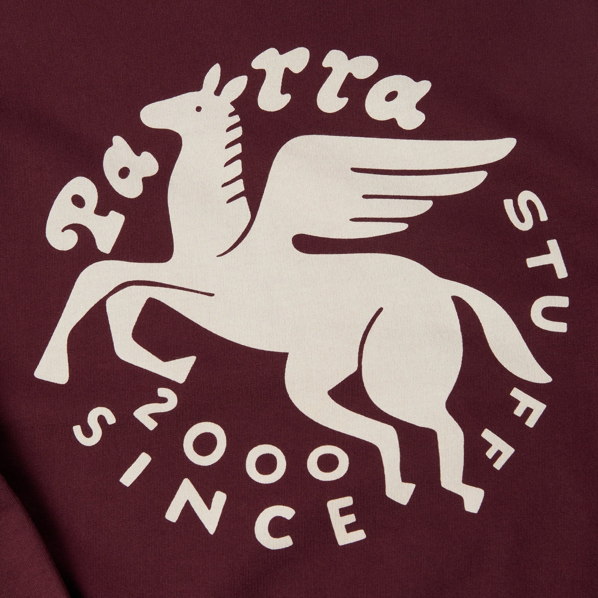 By Parra Gasoline Crew Neck Sweatshirt - Dark Burgundy - Image 3