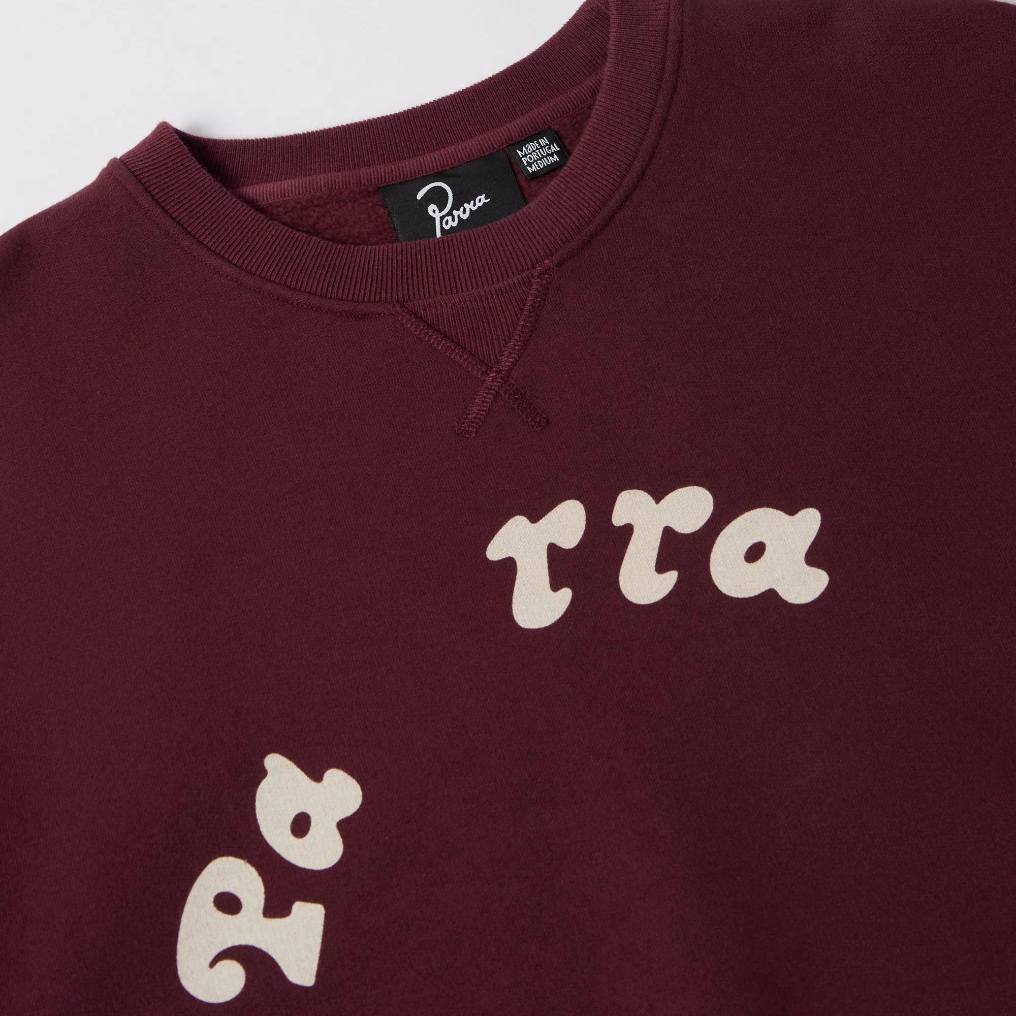 By Parra Gasoline Crew Neck Sweatshirt - Dark Burgundy - Image 4