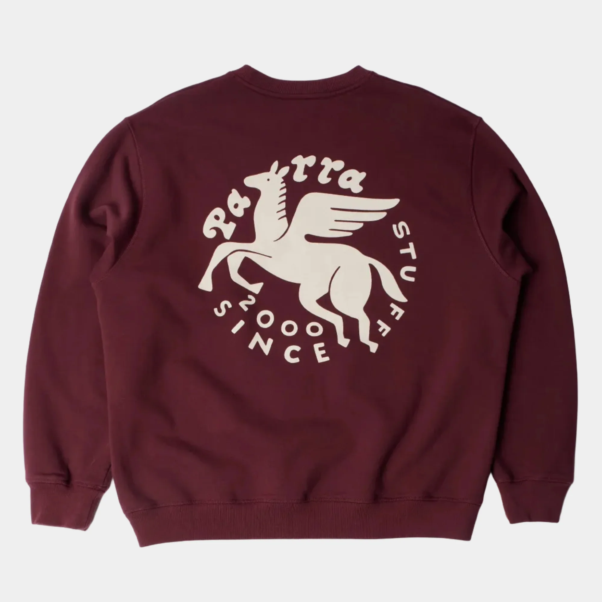 By Parra Gasoline Crew Neck Sweatshirt - Dark Burgundy - Image 5