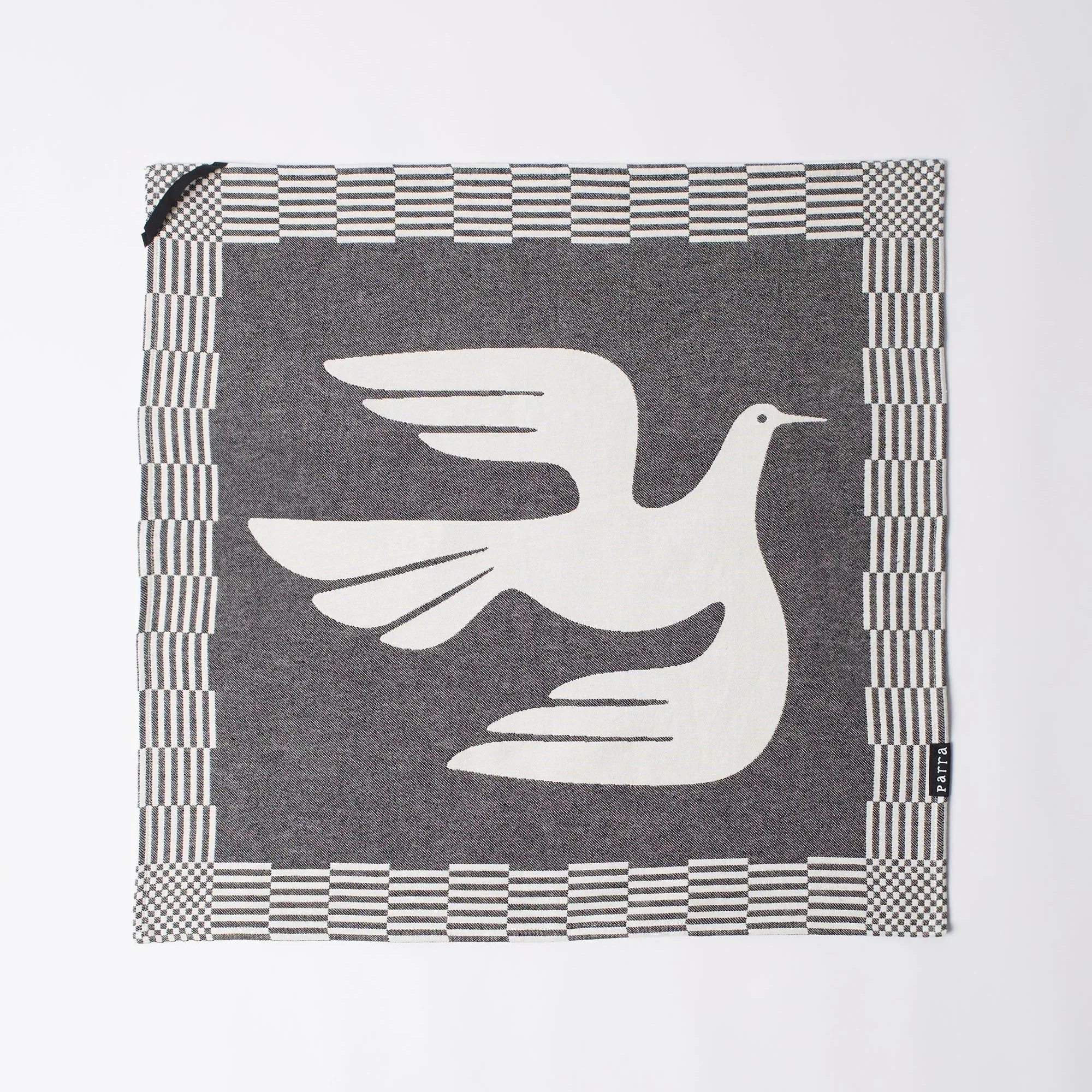 By Parra Infinite Kitchen Bird Towel Set Of 2 - Black - Image 2