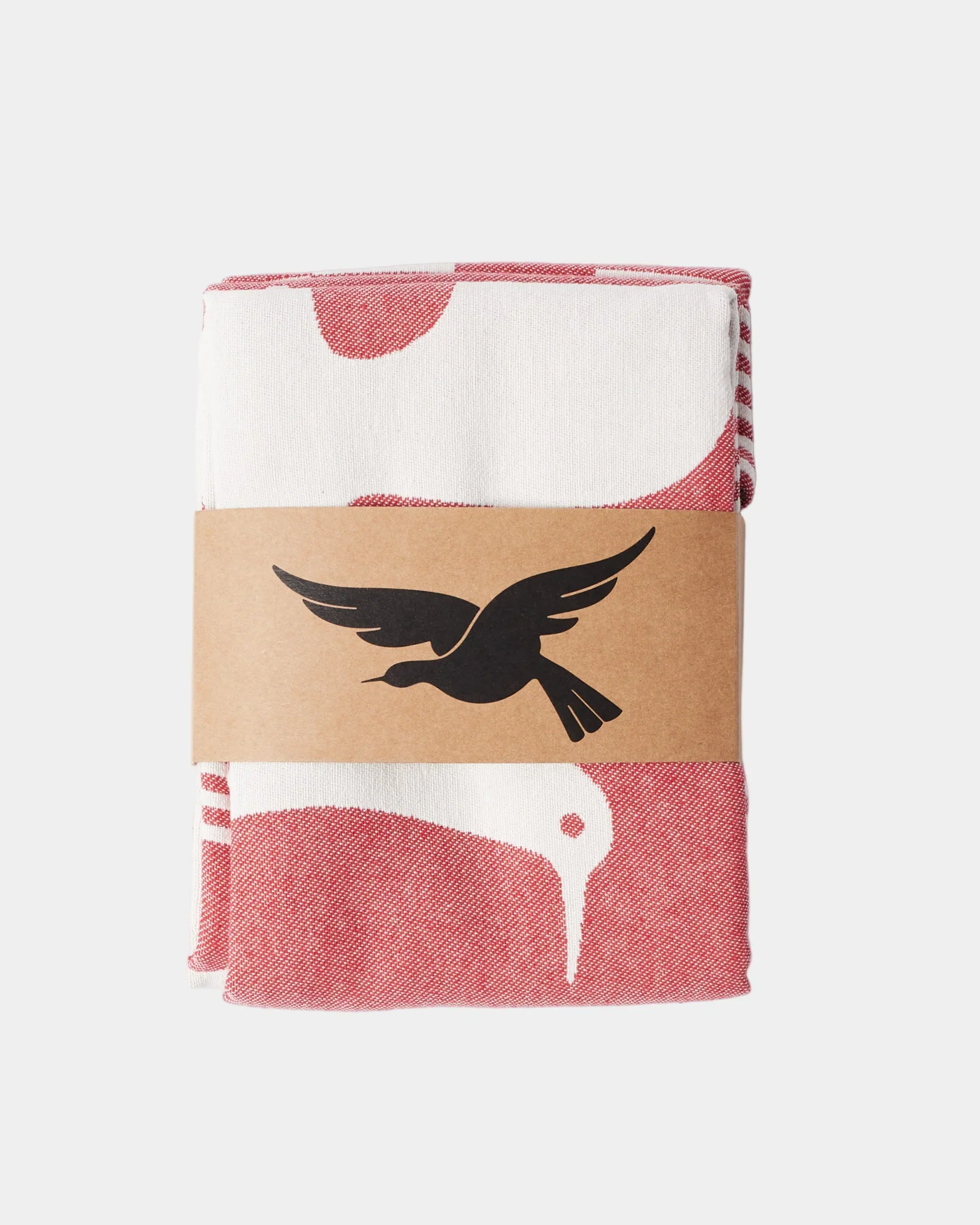 By Parra Infinite Kitchen Bird Towel Set Of 2 - Red - Image 2