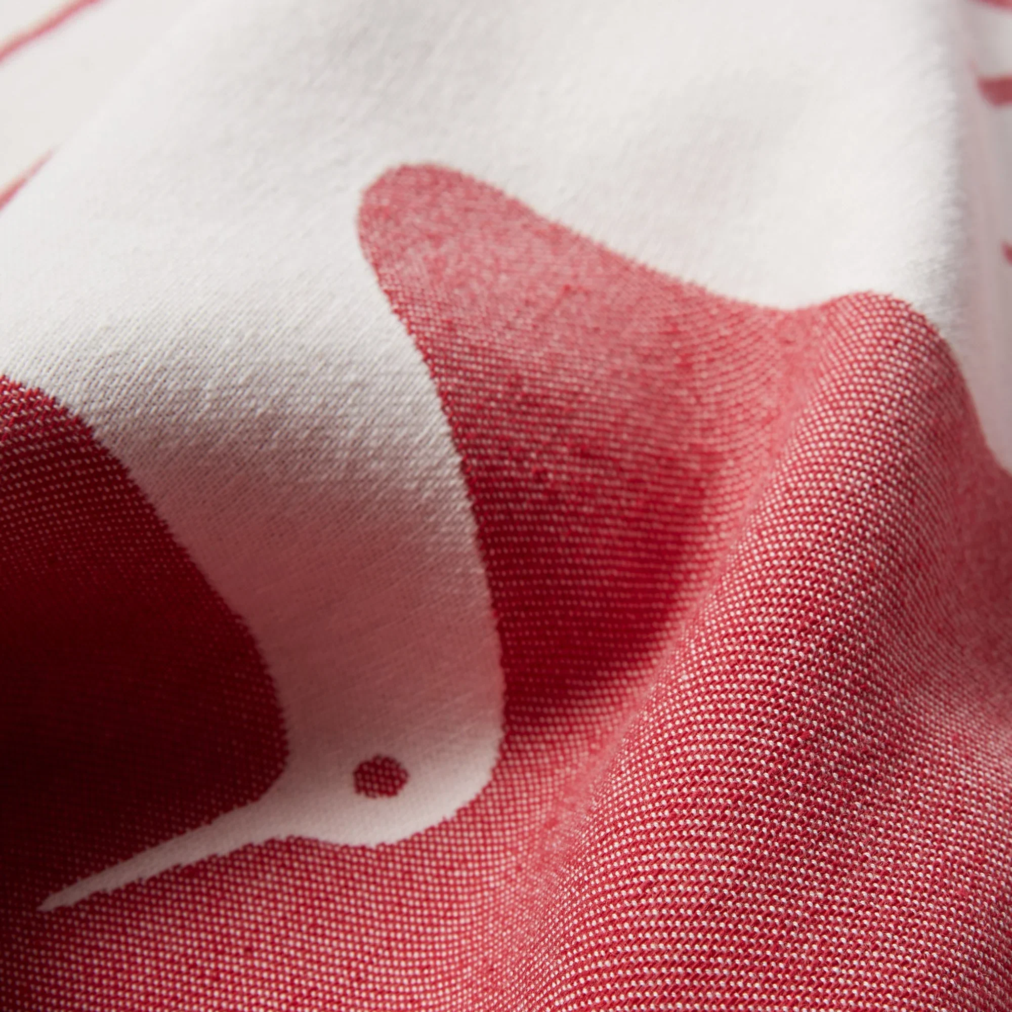 By Parra Infinite Kitchen Bird Towel Set Of 2 - Red - Image 3