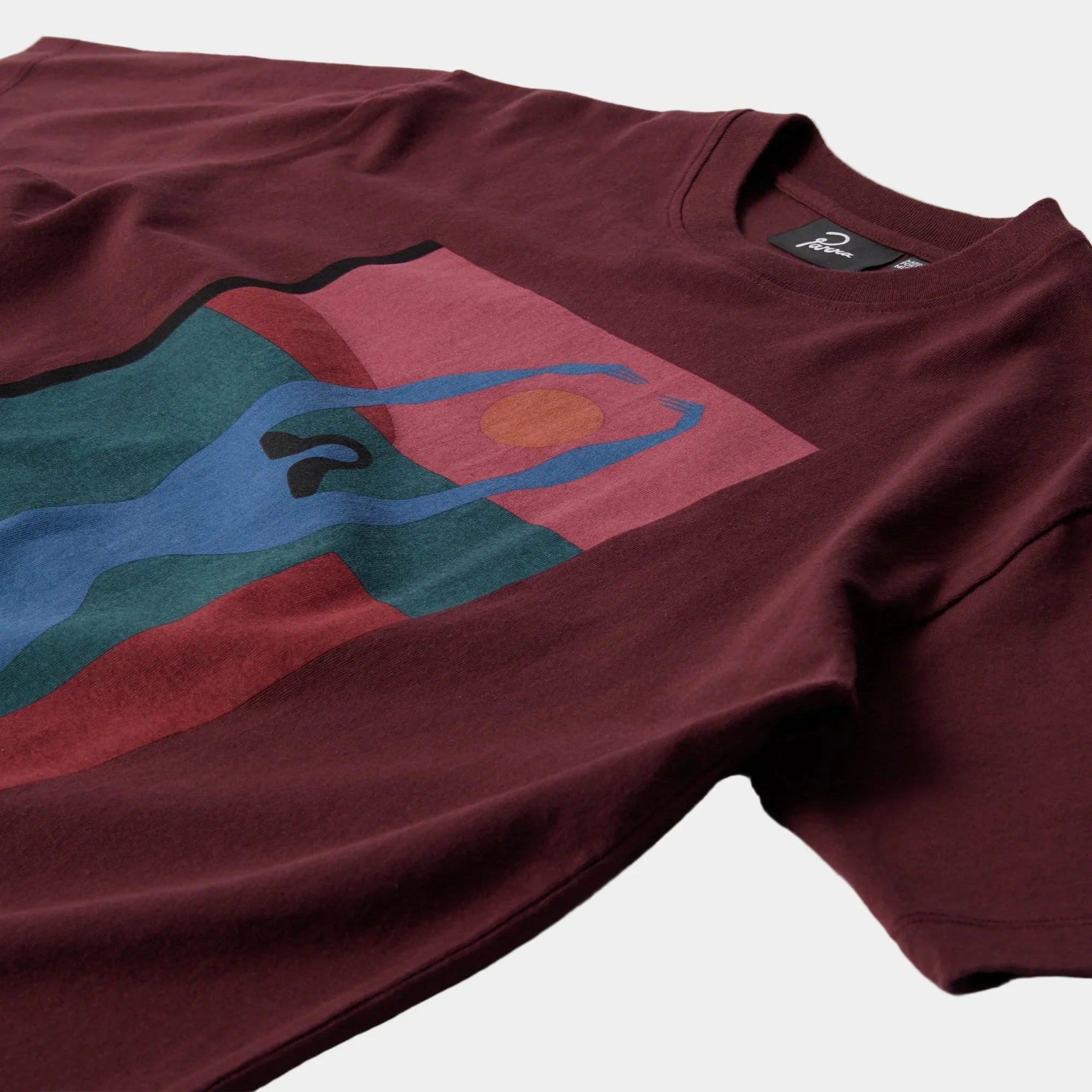 By Parra Protect The Sun T-Shirt - Dark Burgundy - Image 2