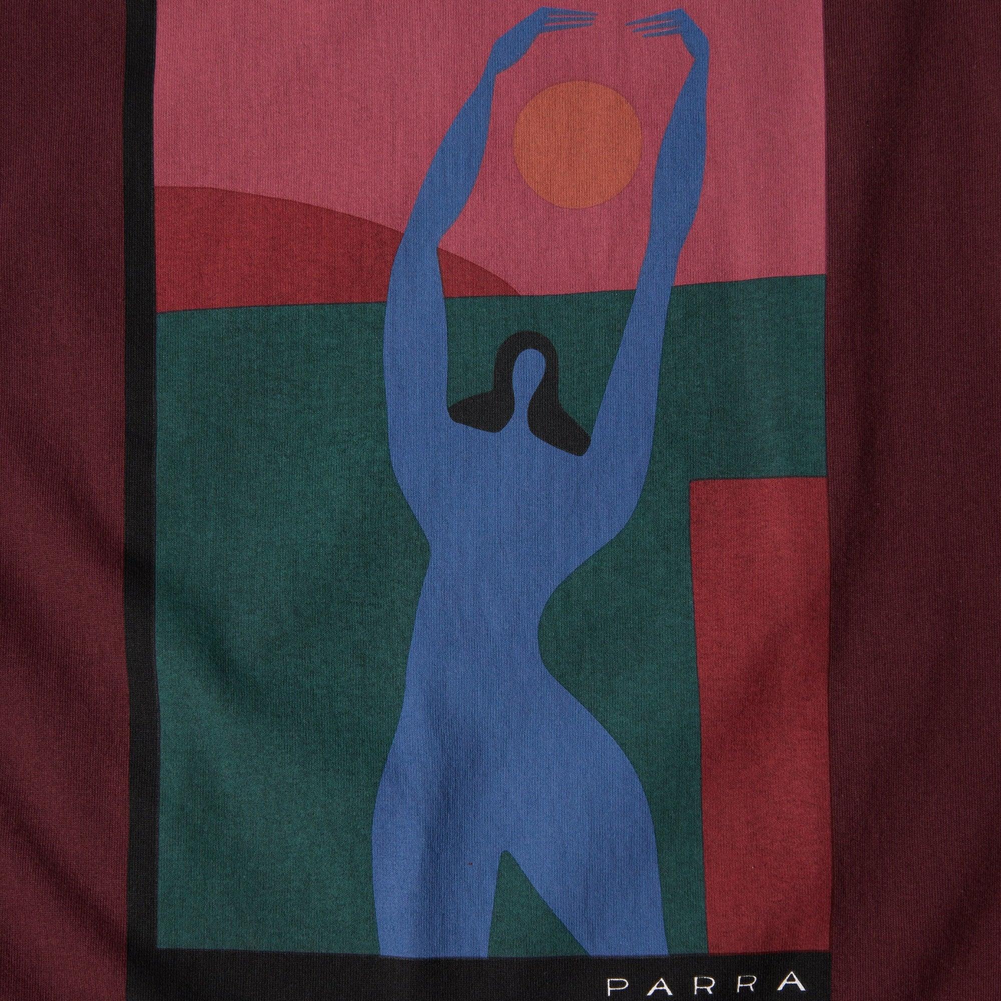By Parra Protect The Sun T-Shirt - Dark Burgundy - Image 3
