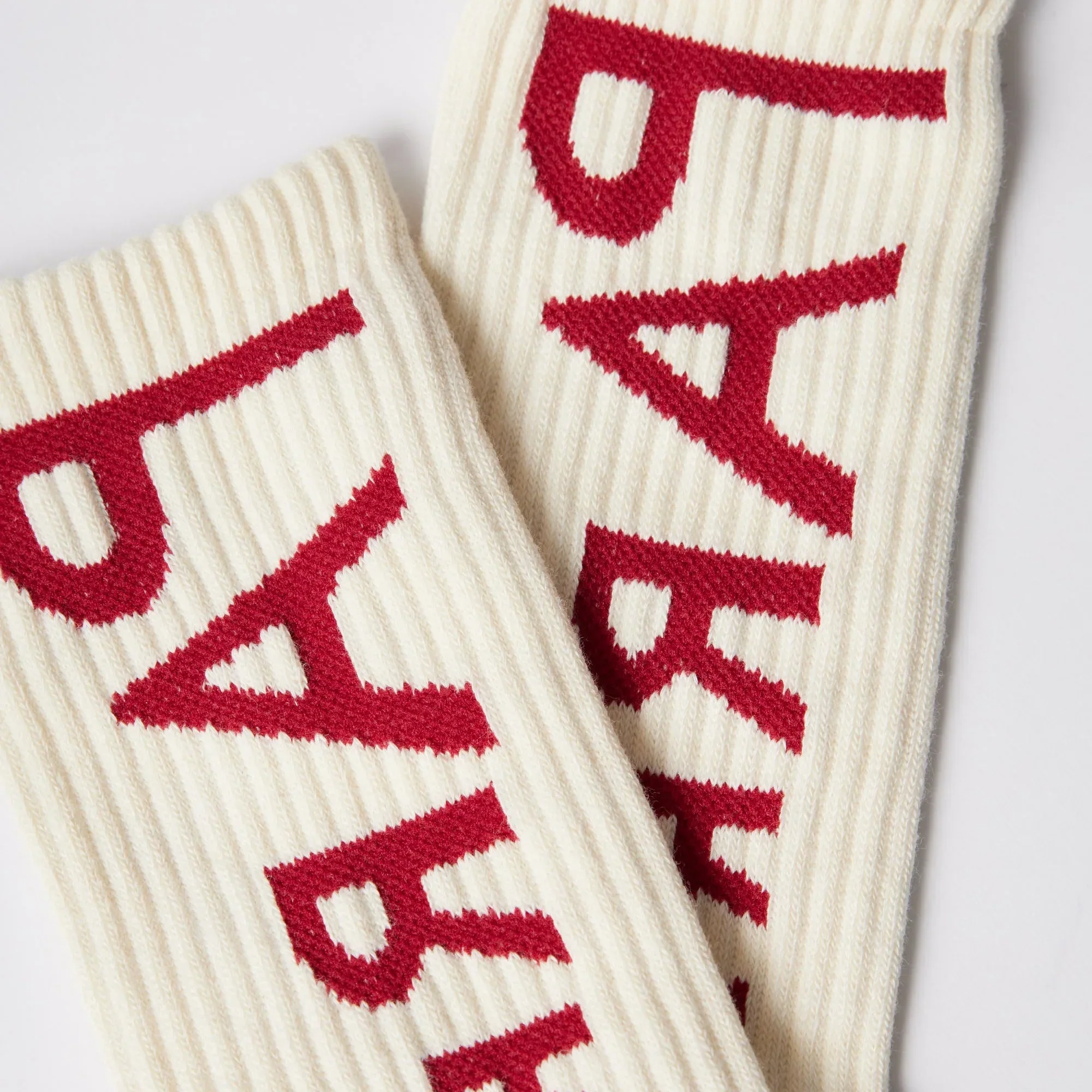 By Parra Reversed Flag Logo Crew Socks - Off White - Image 2