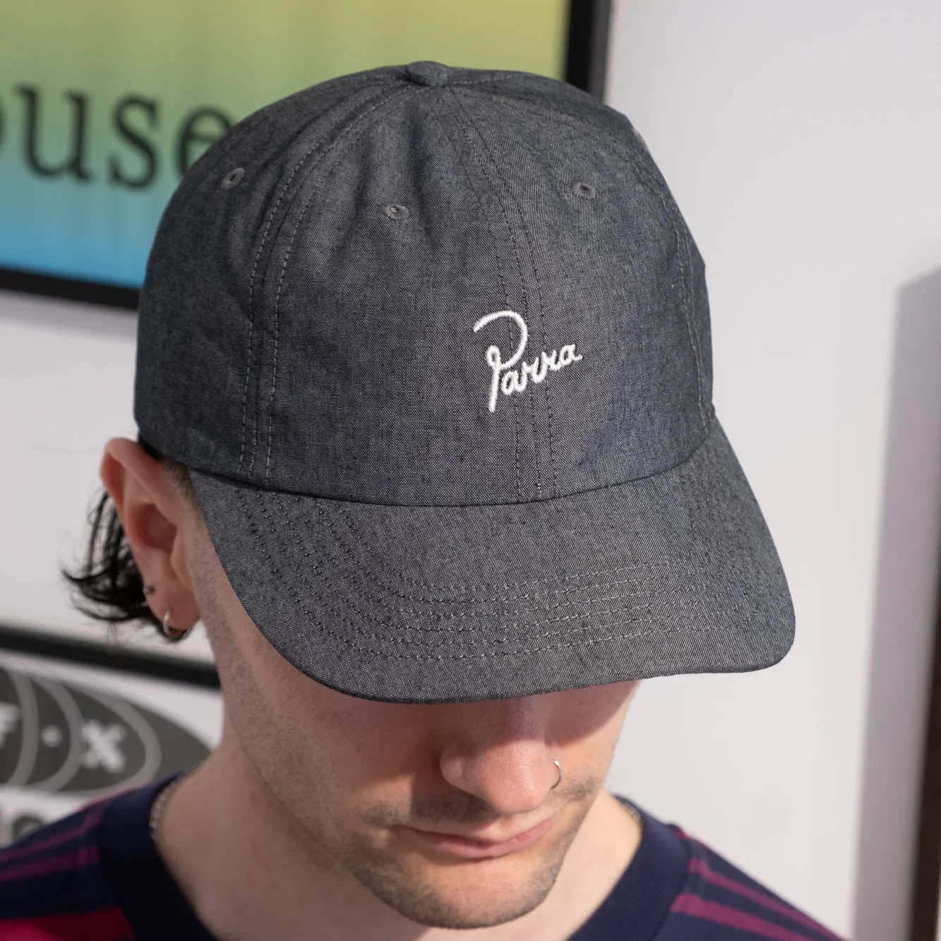 By Parra Signature 6 Panel Hat - Black - Image 4