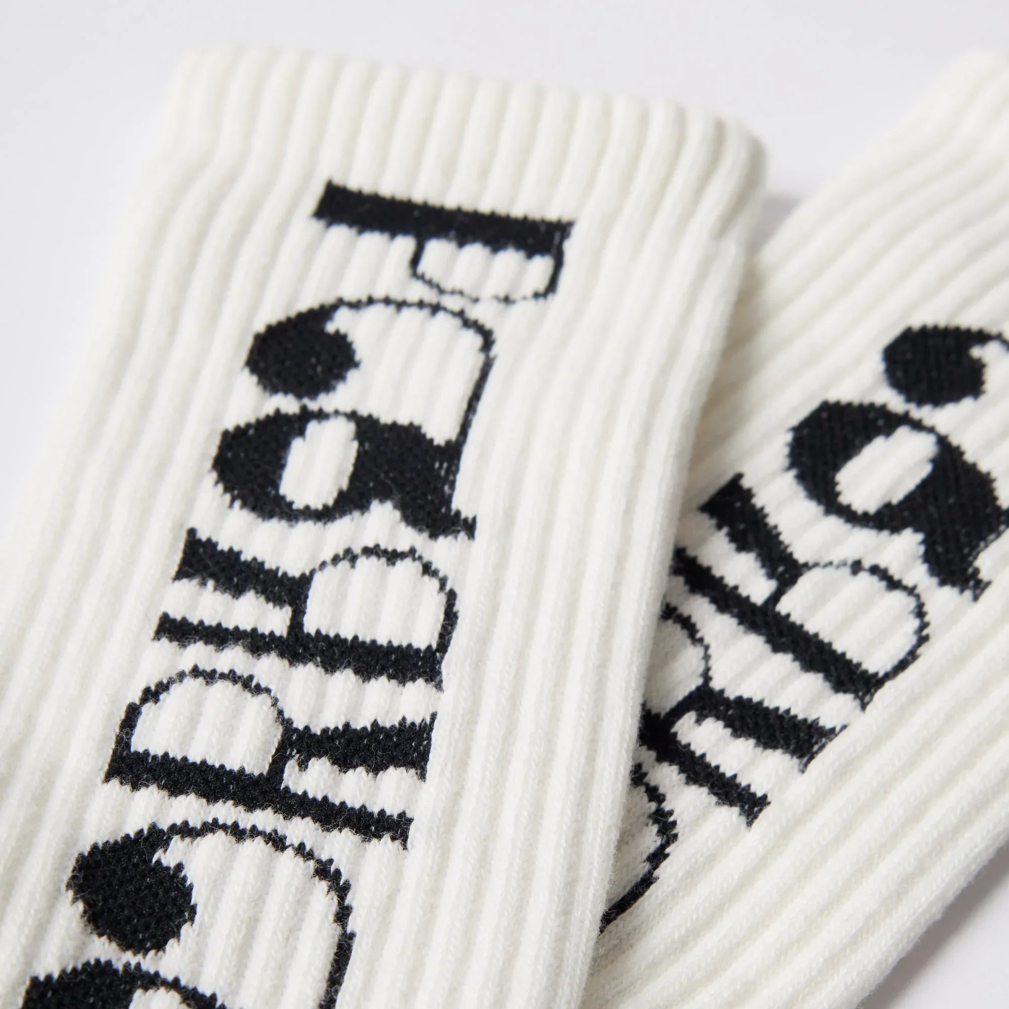 By Parra Tokyo Logo Crew Socks - White - Image 2