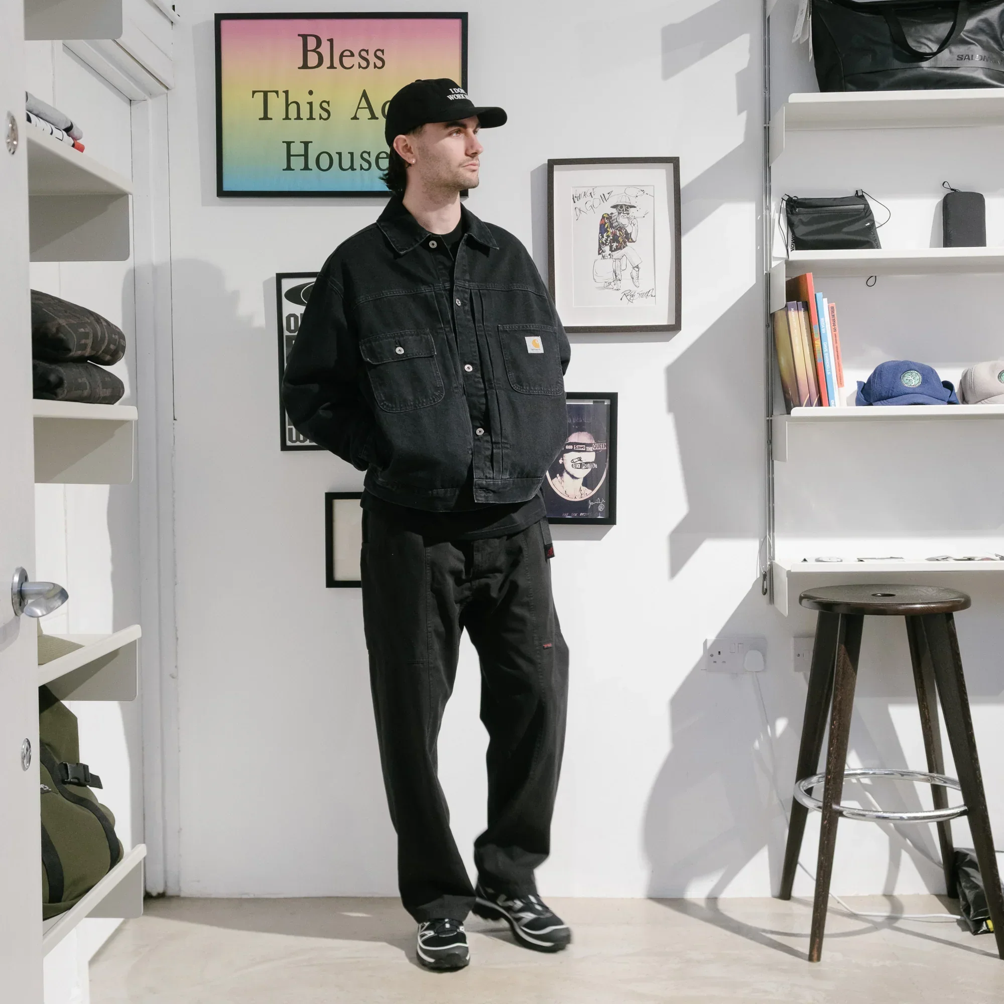 Carhartt WIP Belmar Jacket - Black Stone Washed - Image 4