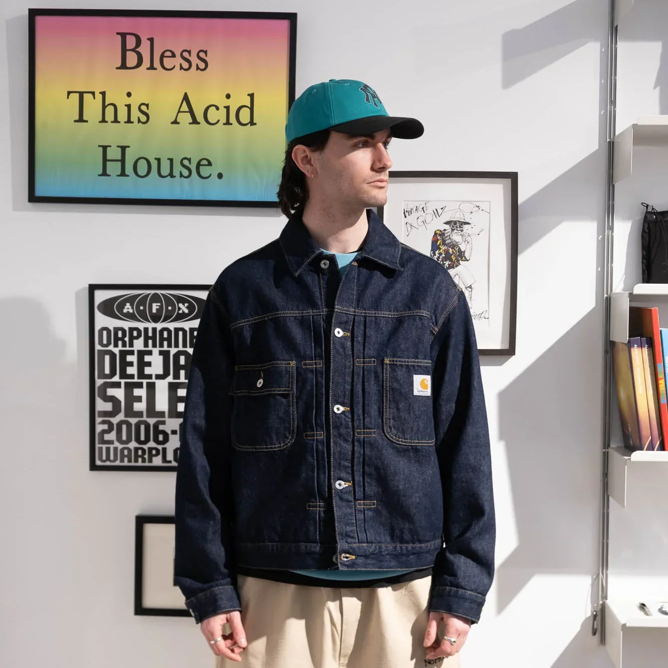 Carhartt WIP Belmar Jacket - Blue Rinsed - Image 3
