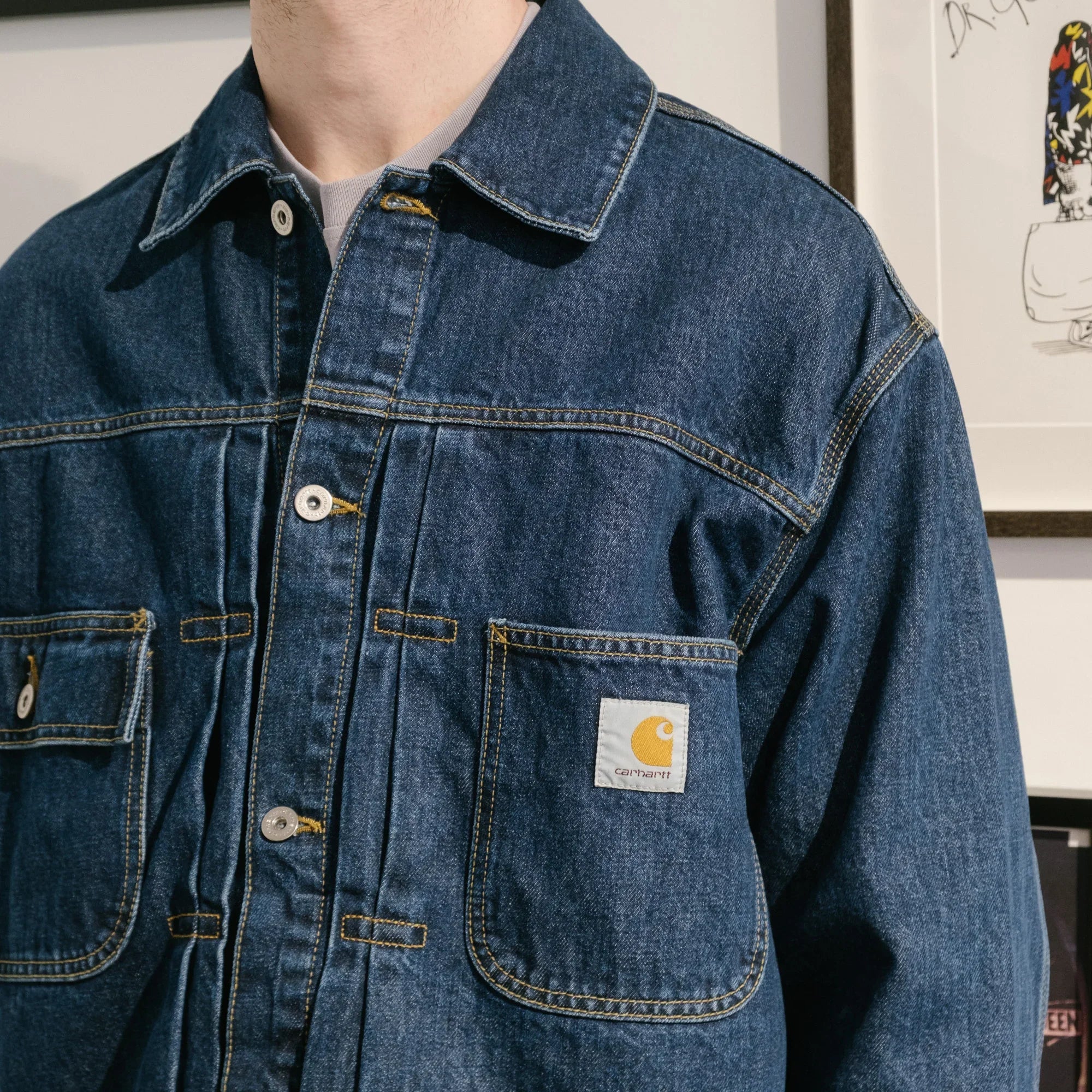 Carhartt WIP Belmar Jacket - Blue Stone Washed - Image 8