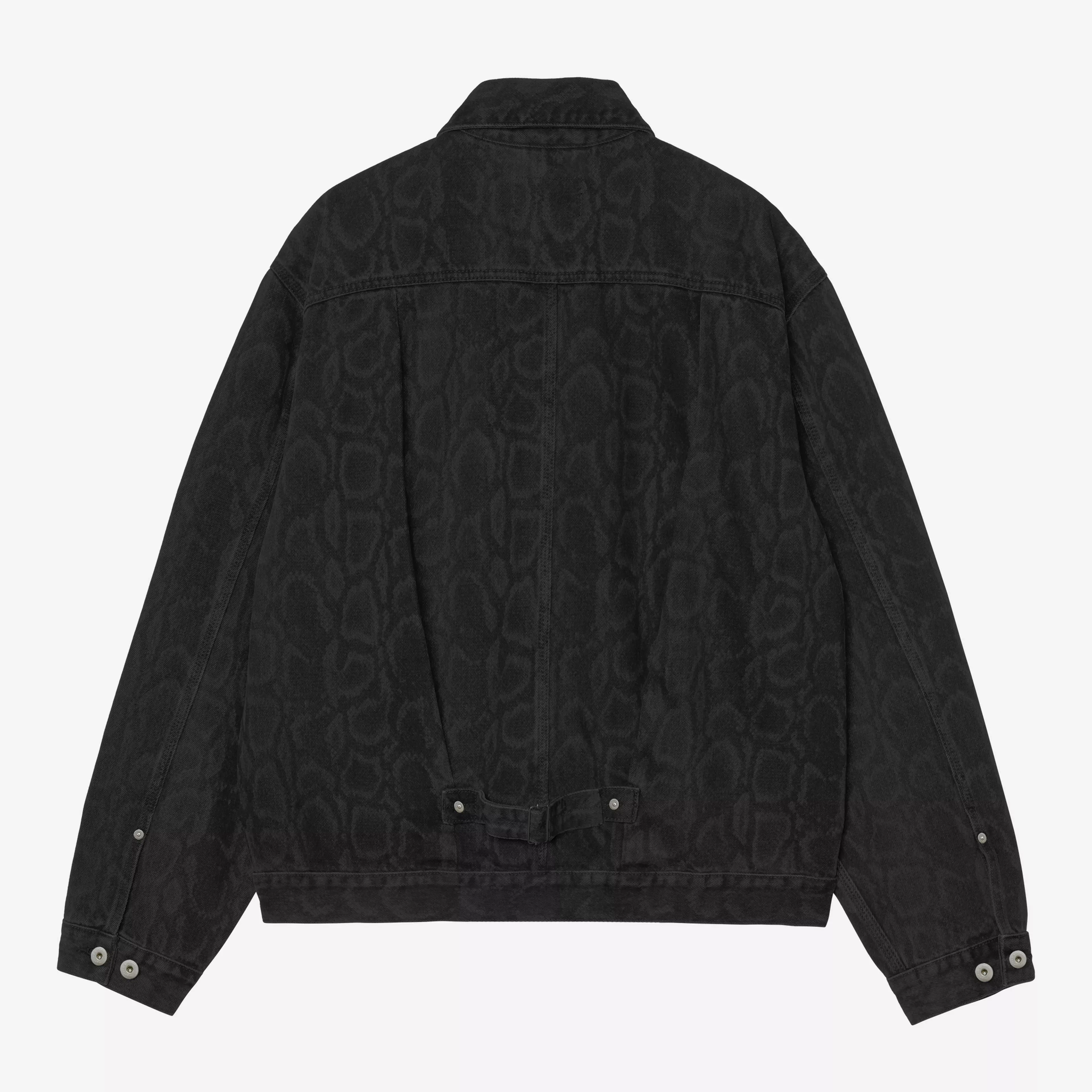 Carhartt WIP Belmar Jacket - Snake Camo Black Stone Washed - Image 2