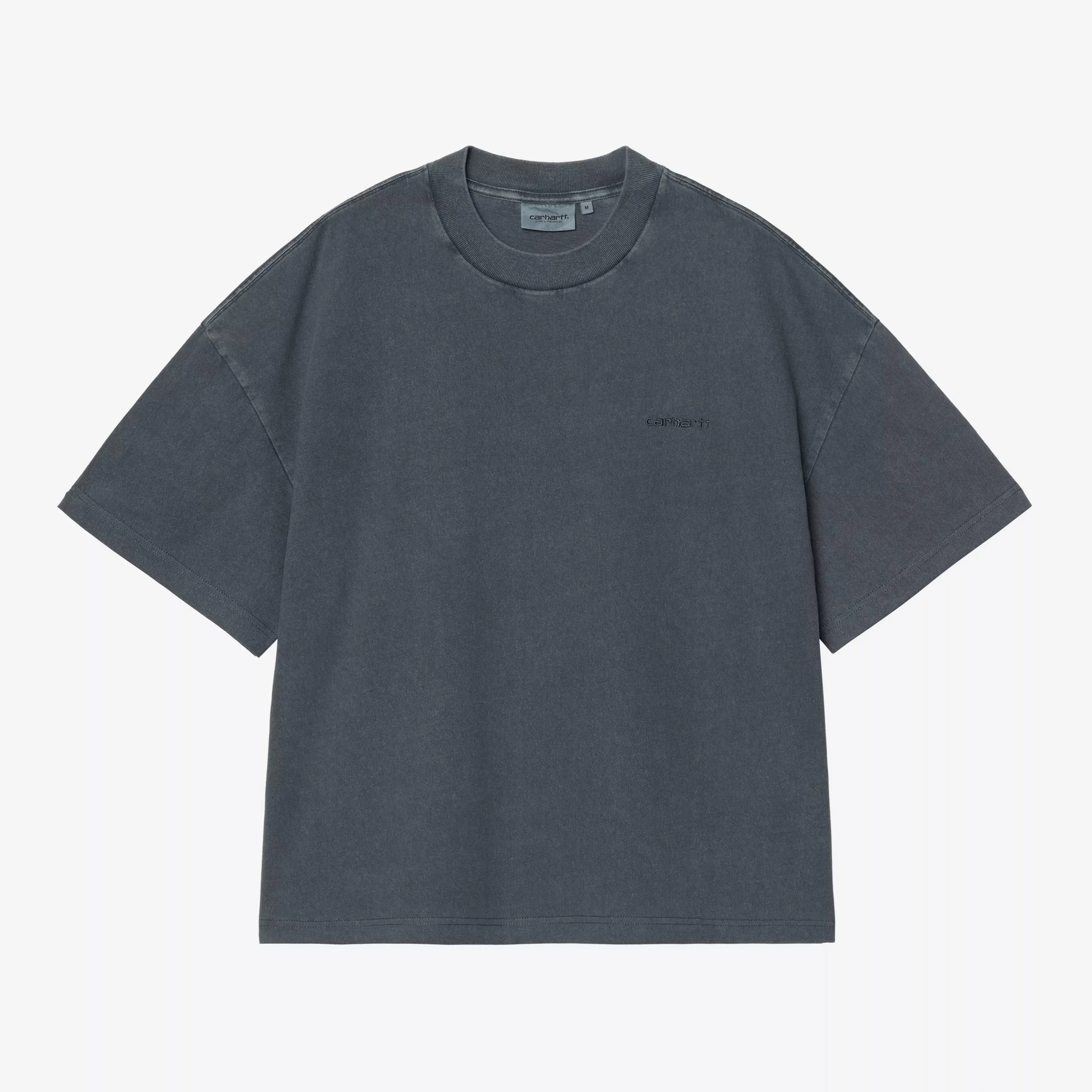 Carhartt WIP Benton T-Shirt - Carbon Garment Dyed
