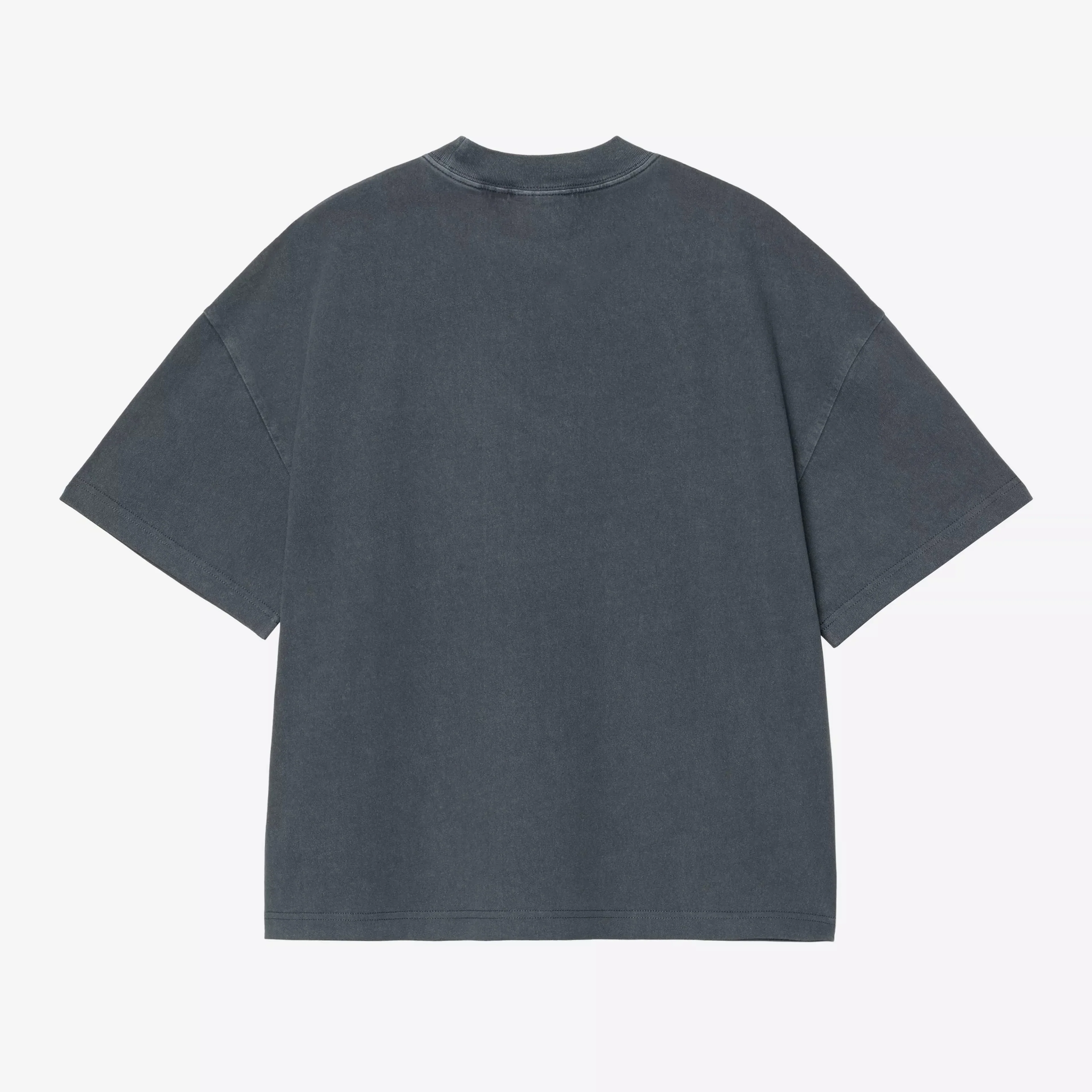 Carhartt WIP Benton T-Shirt - Carbon Garment Dyed - Image 2