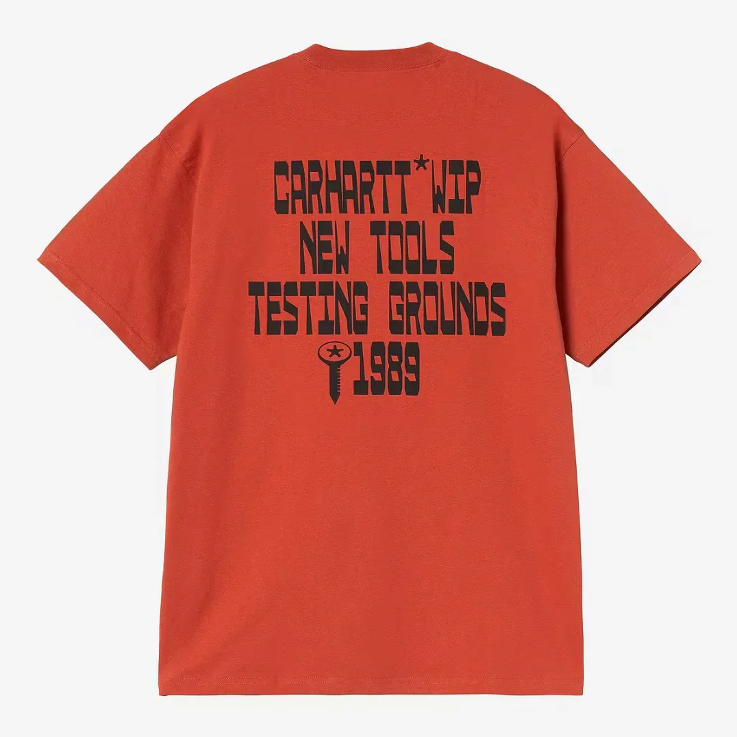 Carhartt WIP Blocks T-Shirt - Oxide Red - Image 2