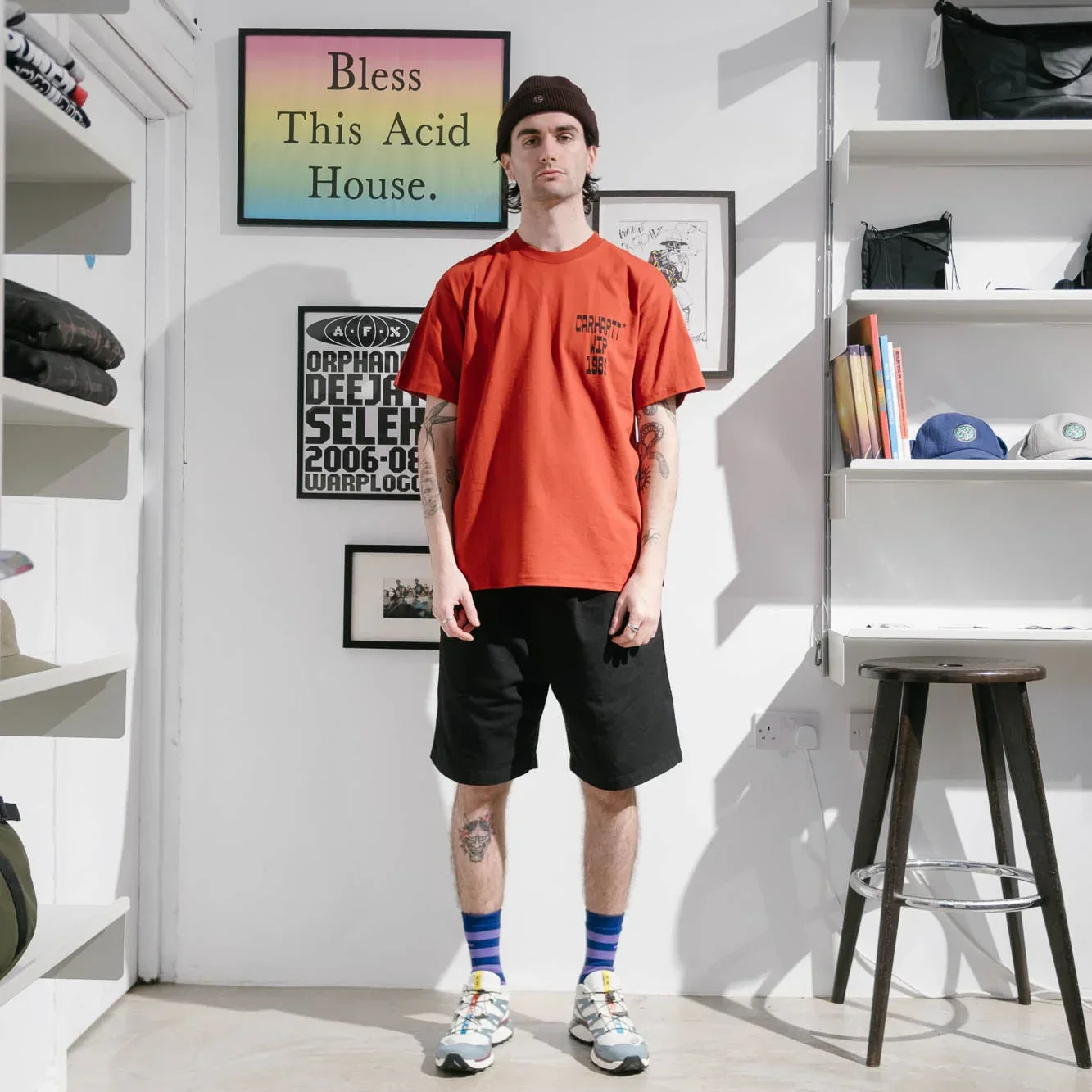 Carhartt WIP Blocks T-Shirt - Oxide Red - Image 3