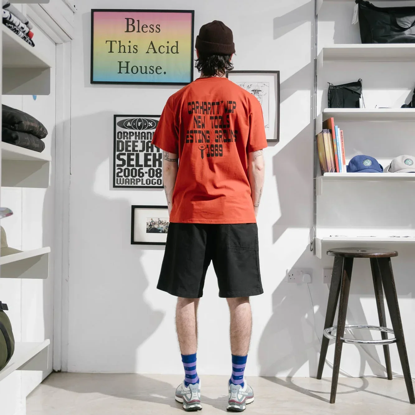 Carhartt WIP Blocks T-Shirt - Oxide Red - Image 4