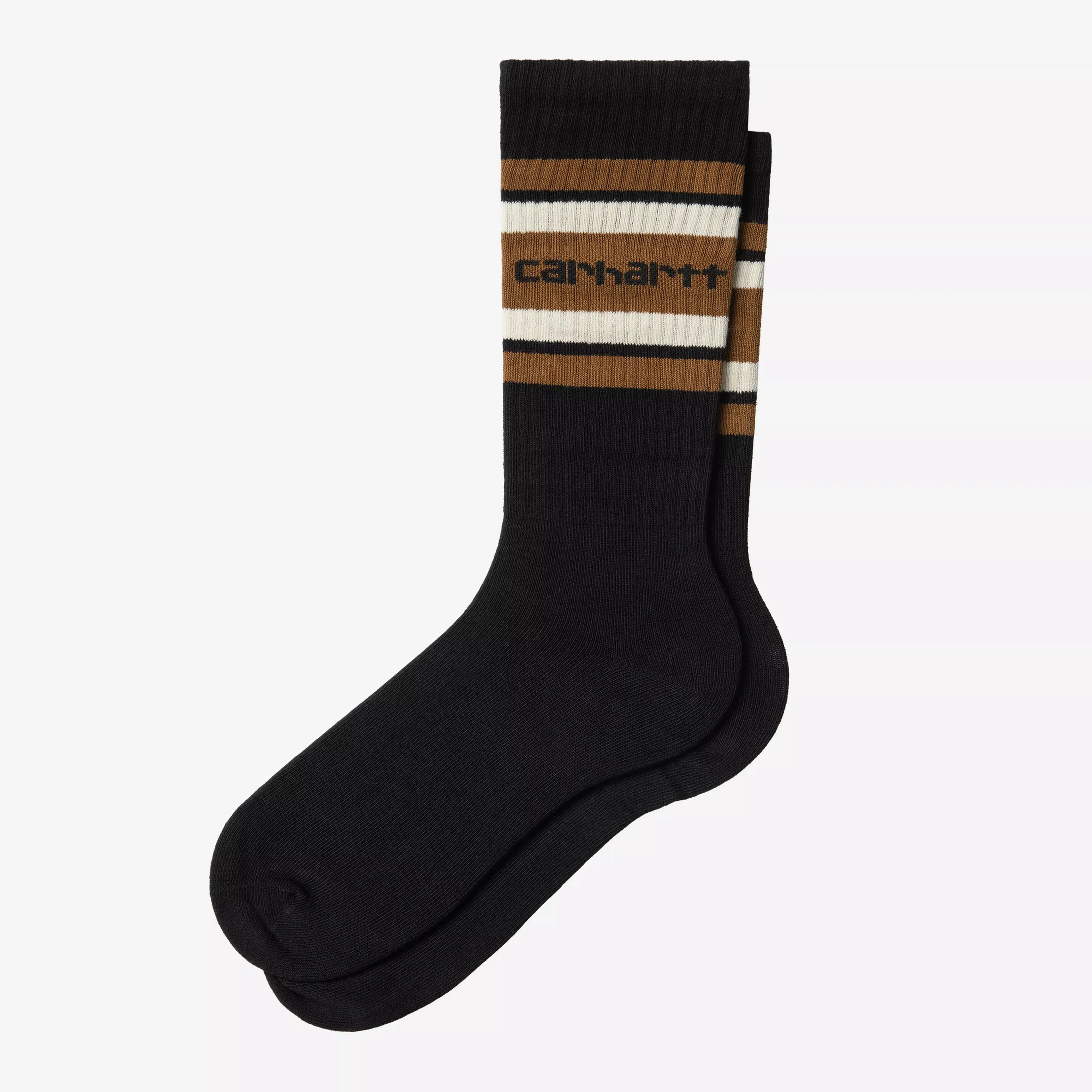 Carhartt WIP Connors Socks - Black/Hamilton Brown/Salt
