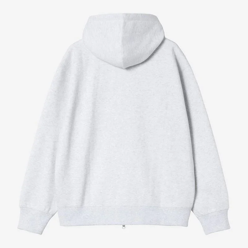 Carhartt WIP Hooded Dual Sweat Jacket - Ash Heather - Image 3