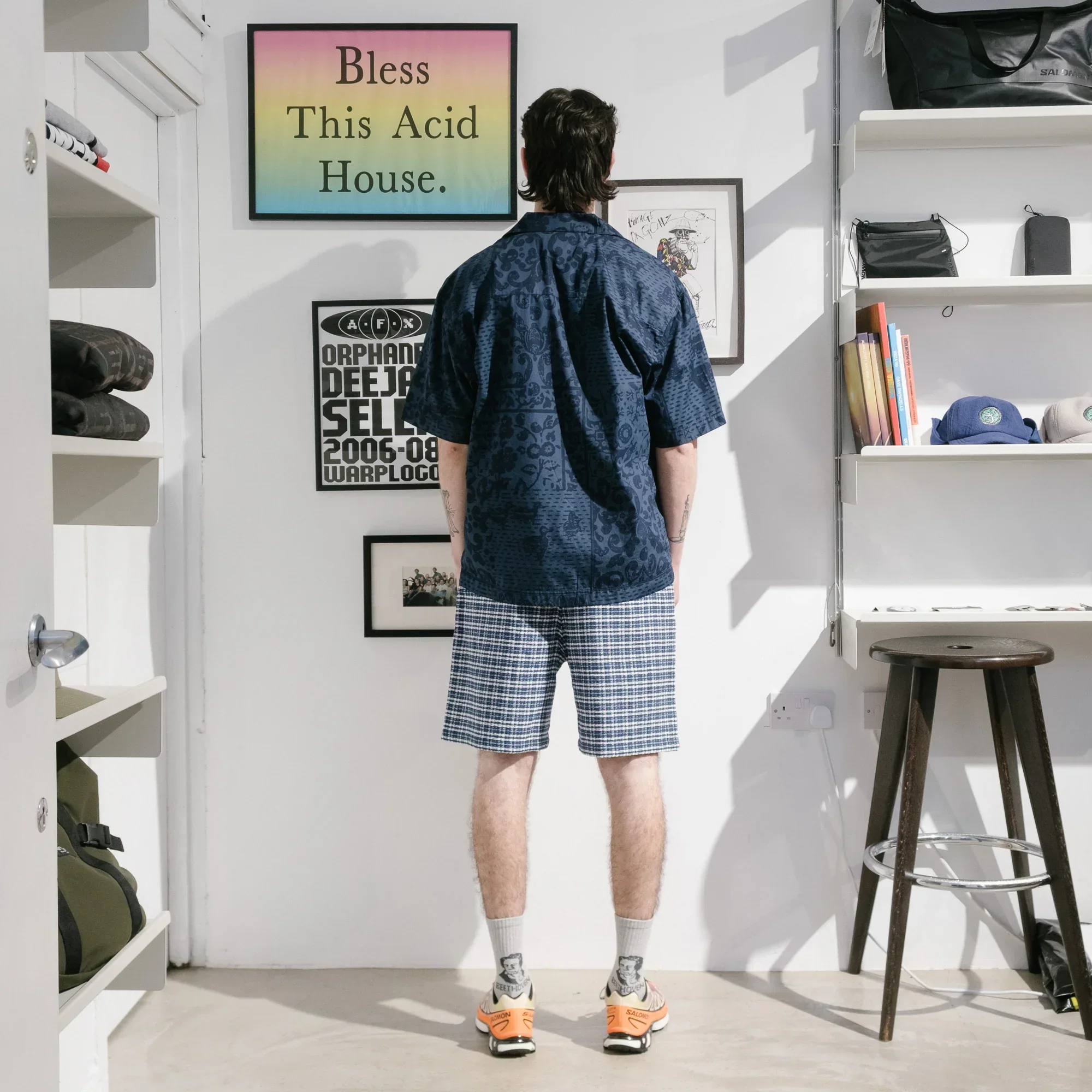 Carhartt WIP Kander Short - Kander Check/Blue River - Image 4