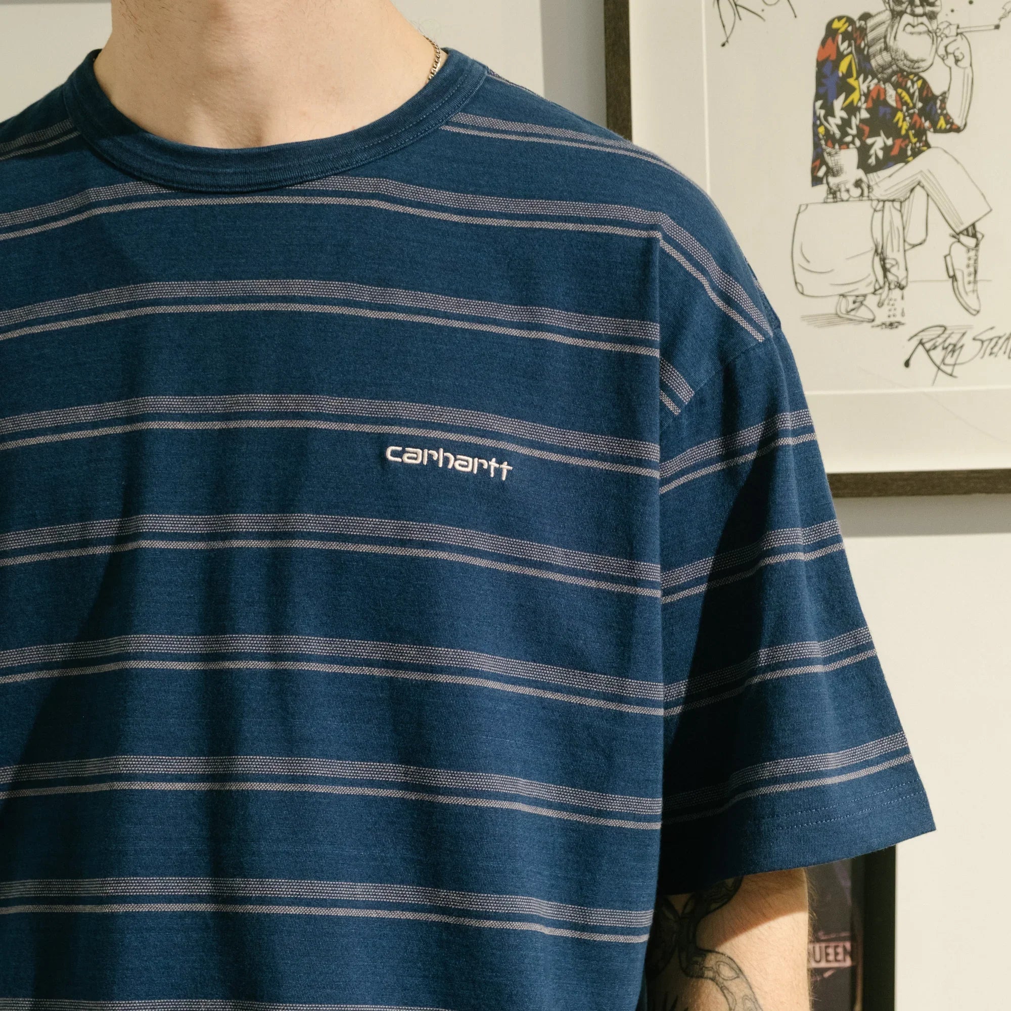 Carhartt WIP Matti T-Shirt - Blue/Phlox - Image 4