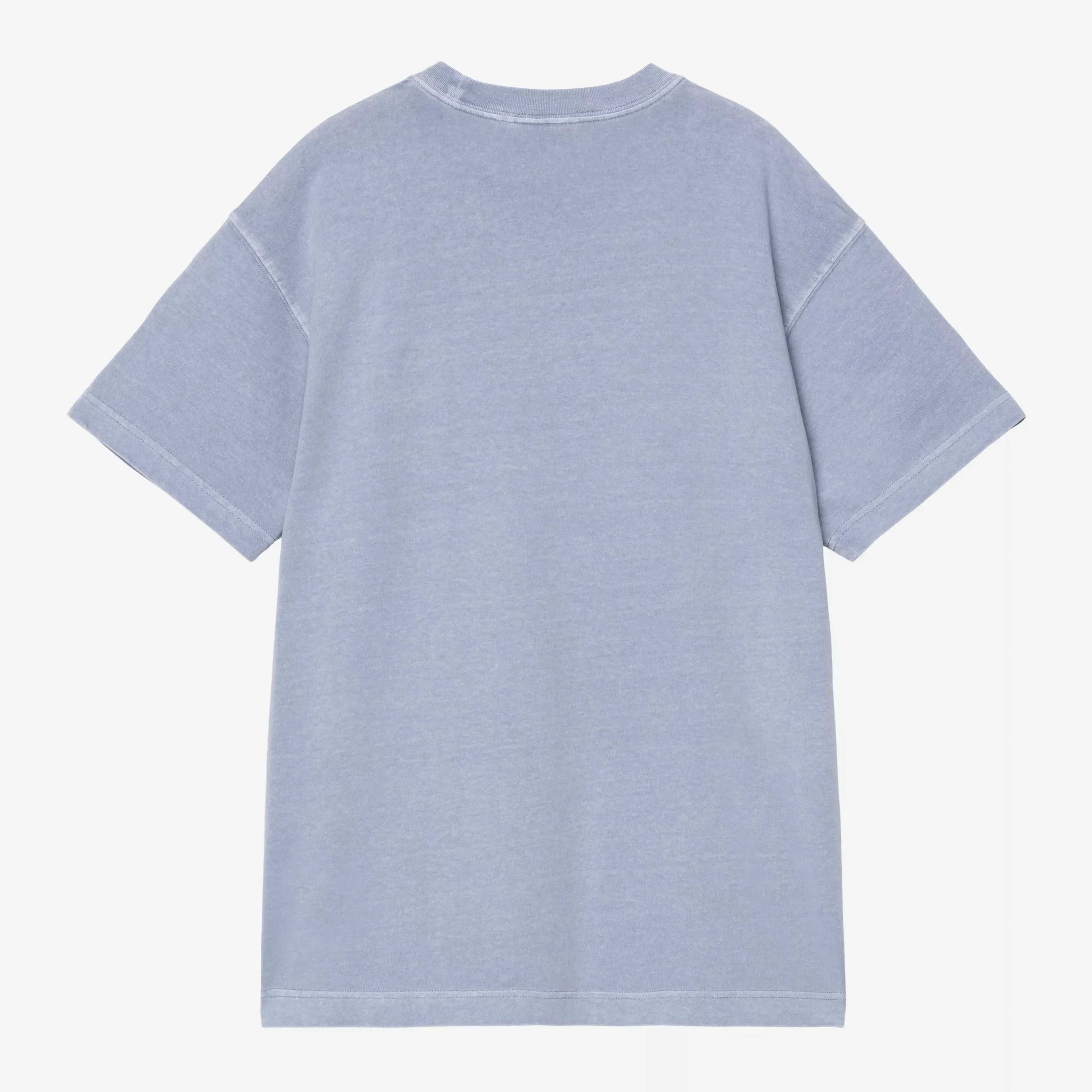 Carhartt WIP Nelson T-Shirt - Gentle Blue Garment Dyed - Image 2