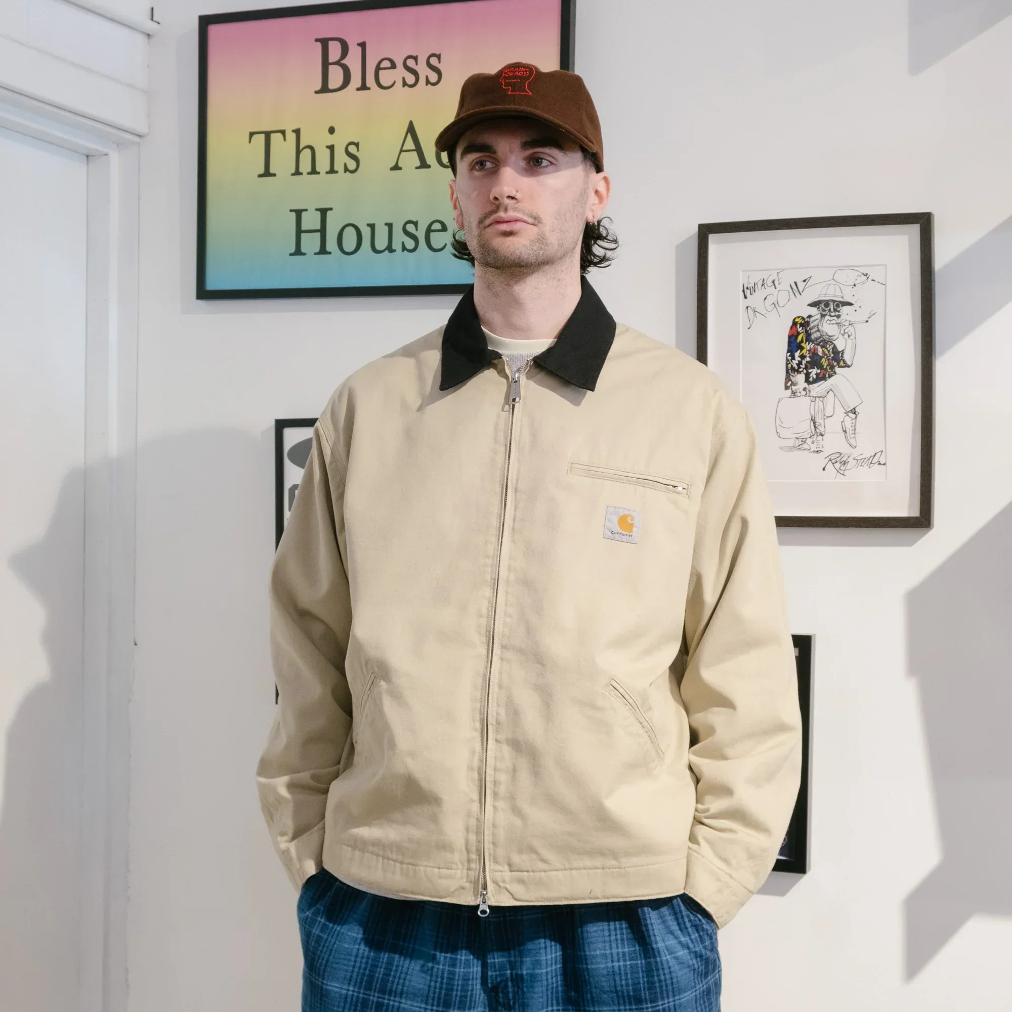 Carhartt WIP OG Detroit Jacket - Barchan/Black Rinsed - Image 5