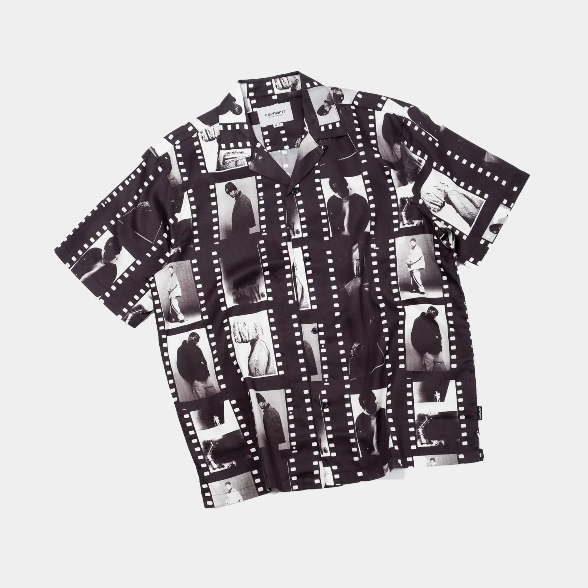 Carhartt WIP S/S Photo Strip Shirt - Black/White - Image 6