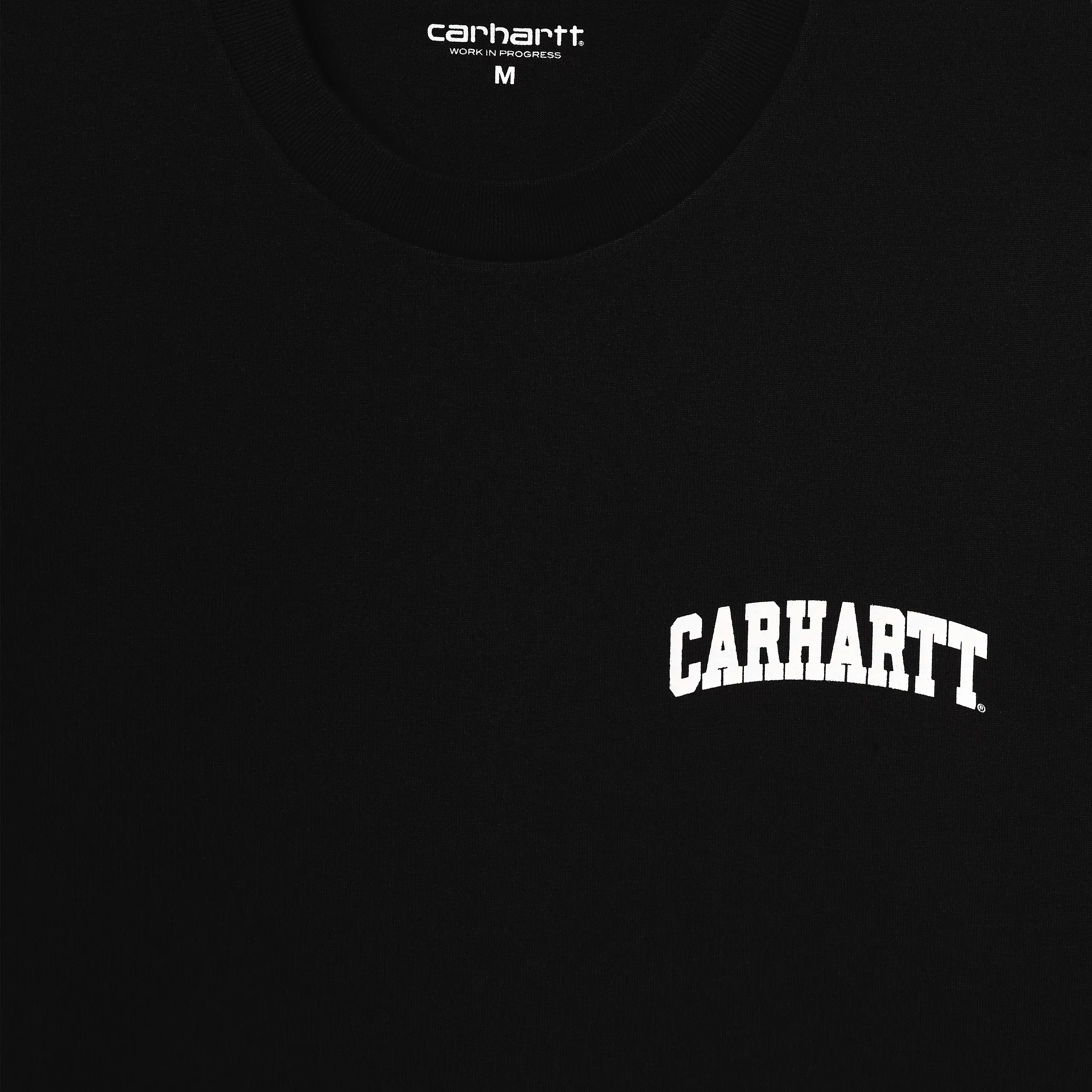 Carhartt WIP S/S University Script T-Shirt - Black/White - Image 3