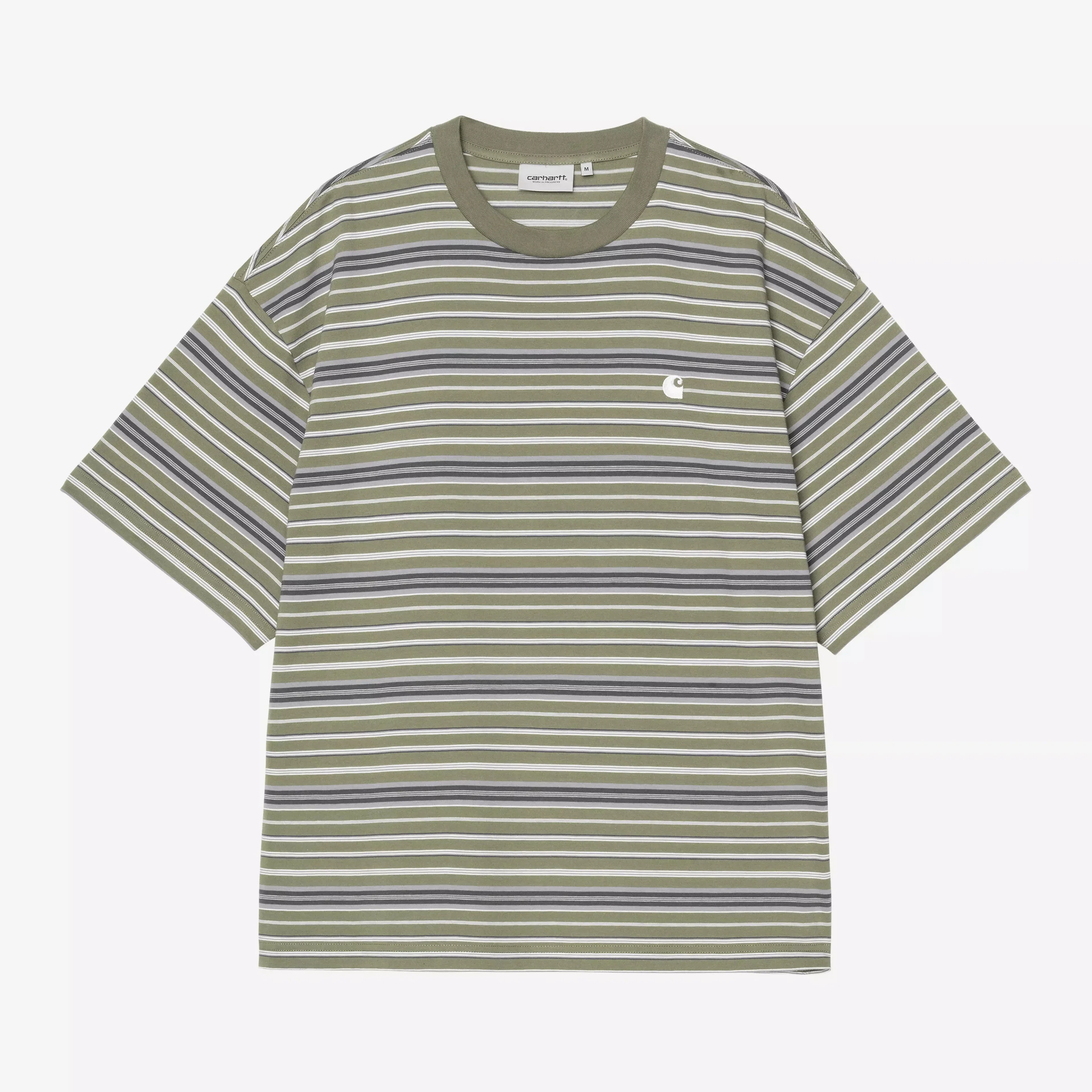Carhartt WIP Zane T-Shirt - Dollar Green Stripe