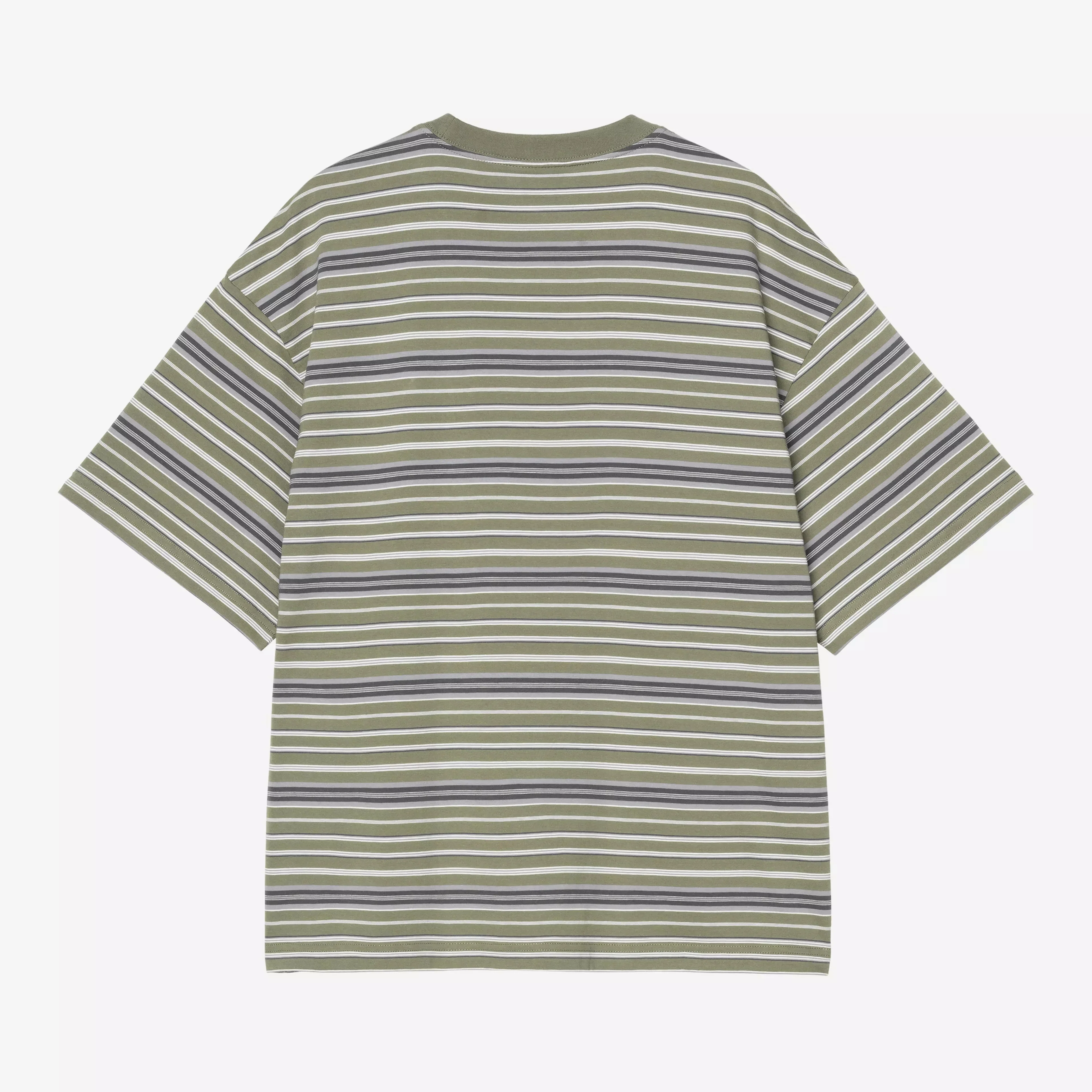 Carhartt WIP Zane T-Shirt - Dollar Green Stripe - Image 2
