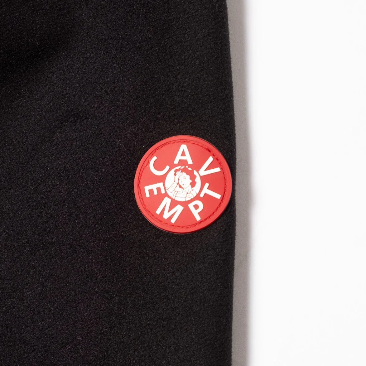 Cav Empt Attached Hood Fleece Zip Up - Black - Image 5