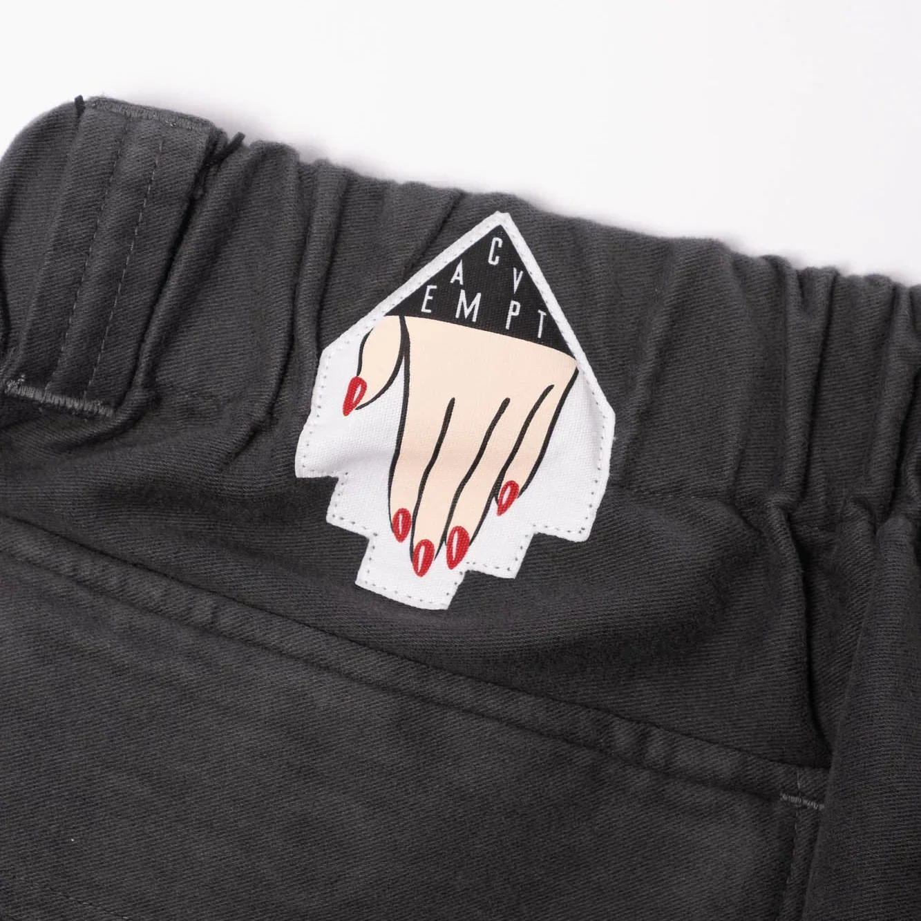 Cav Empt Brushed Cotton Comfort Pants - Charcoal - Image 4