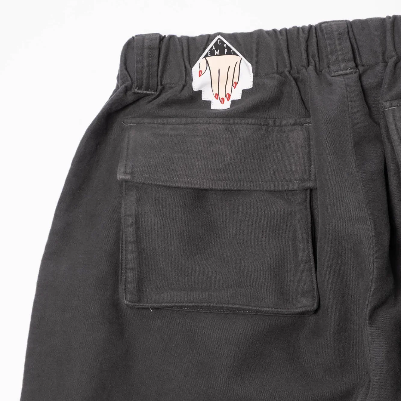 Cav Empt Brushed Cotton Comfort Pants - Charcoal - Image 6