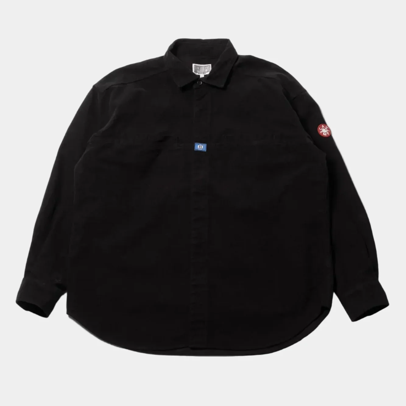 Cav Empt Brushed Cotton Design Big Shirt - Black