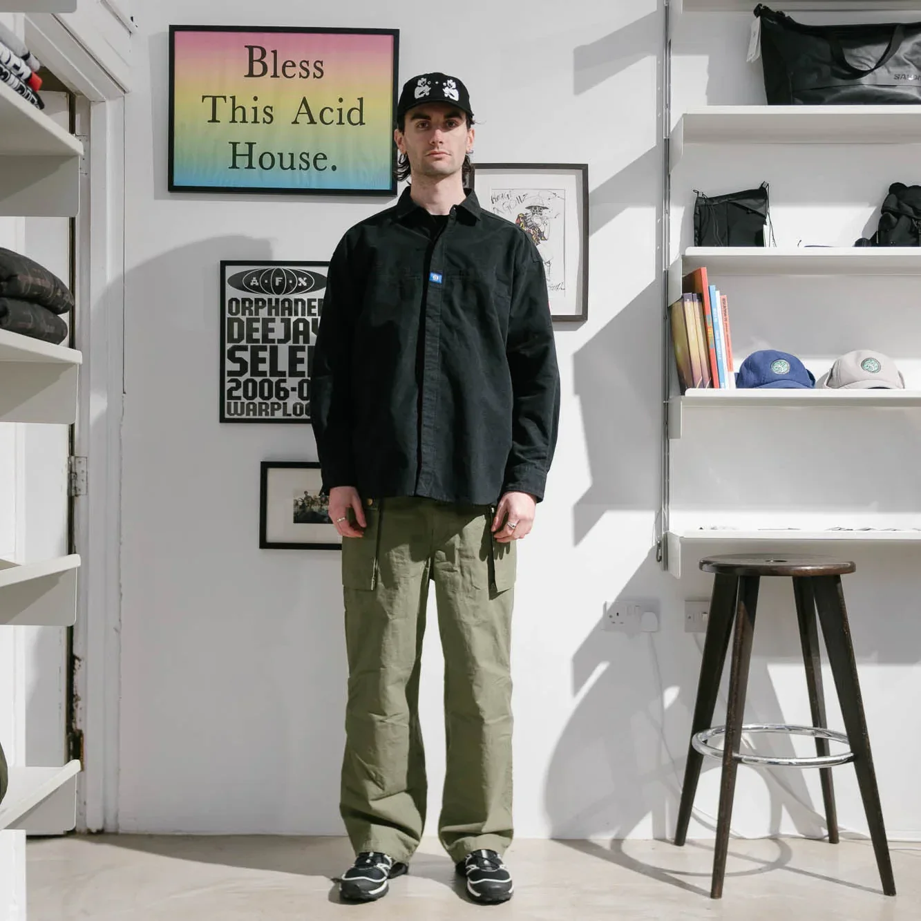 Cav Empt Brushed Cotton Design Big Shirt - Black - Image 7