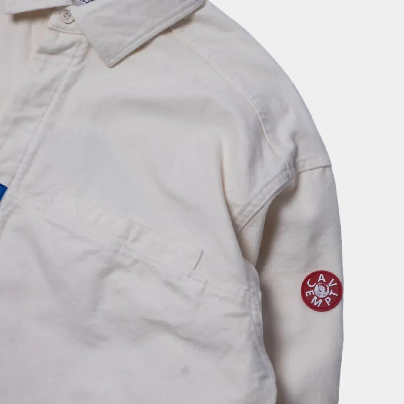 Cav Empt Brushed Cotton Design Big Shirt - White - Image 4