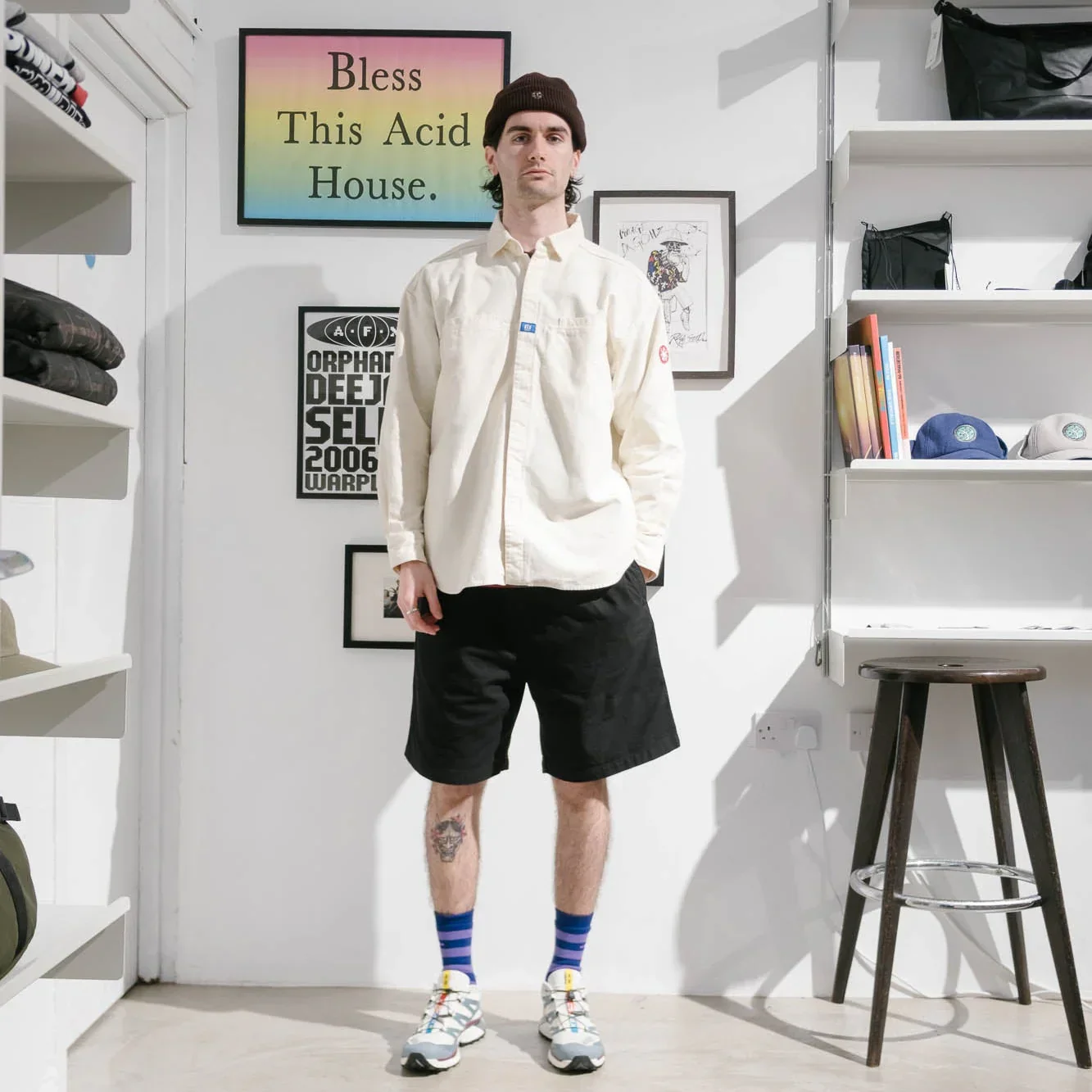 Cav Empt Brushed Cotton Design Big Shirt - White - Image 7