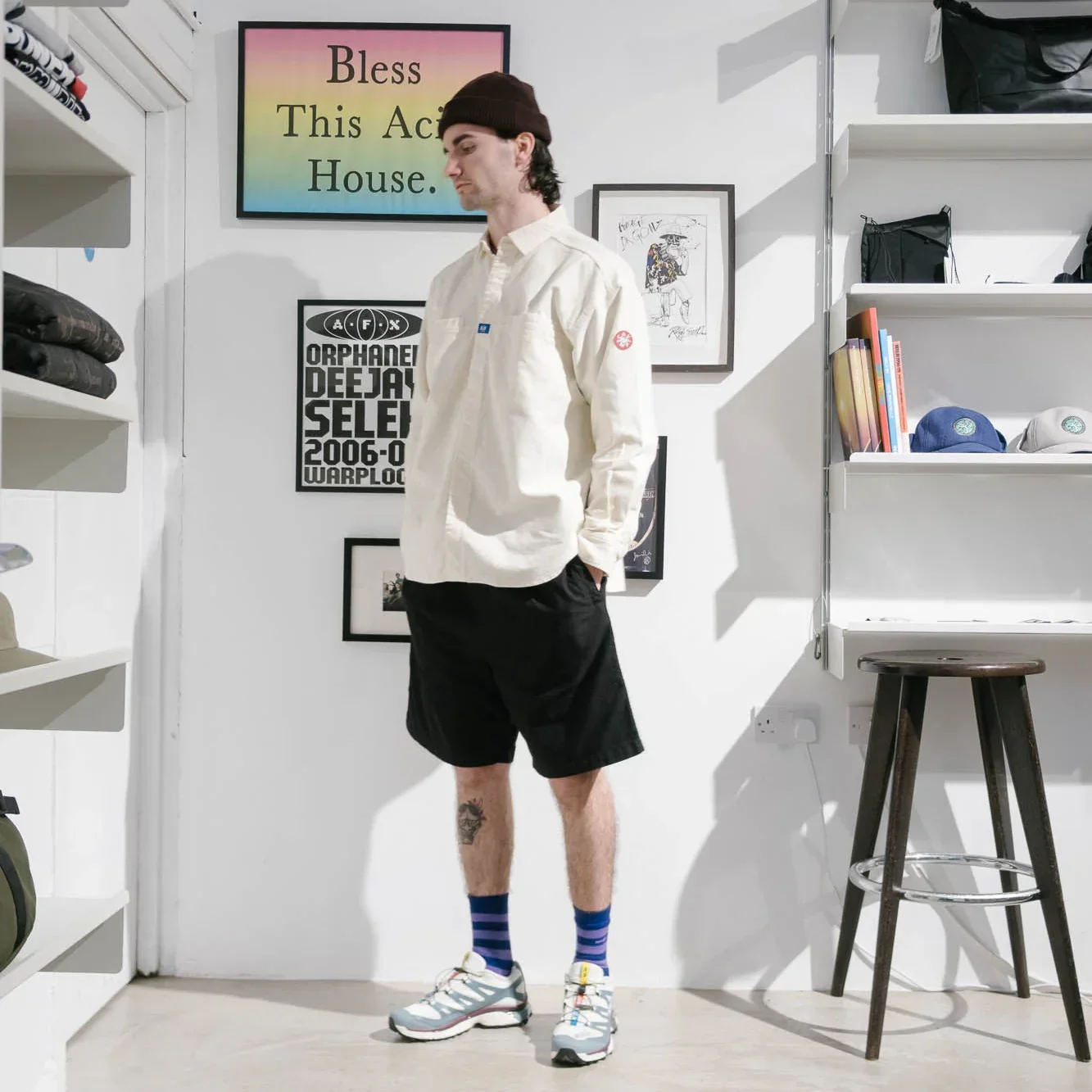 Cav Empt Brushed Cotton Design Big Shirt - White - Image 8