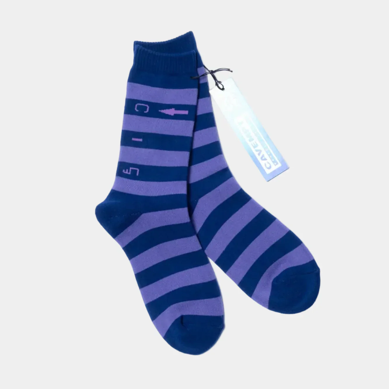 Cav Empt C.2 Stripe Socks - Navy - Image 3