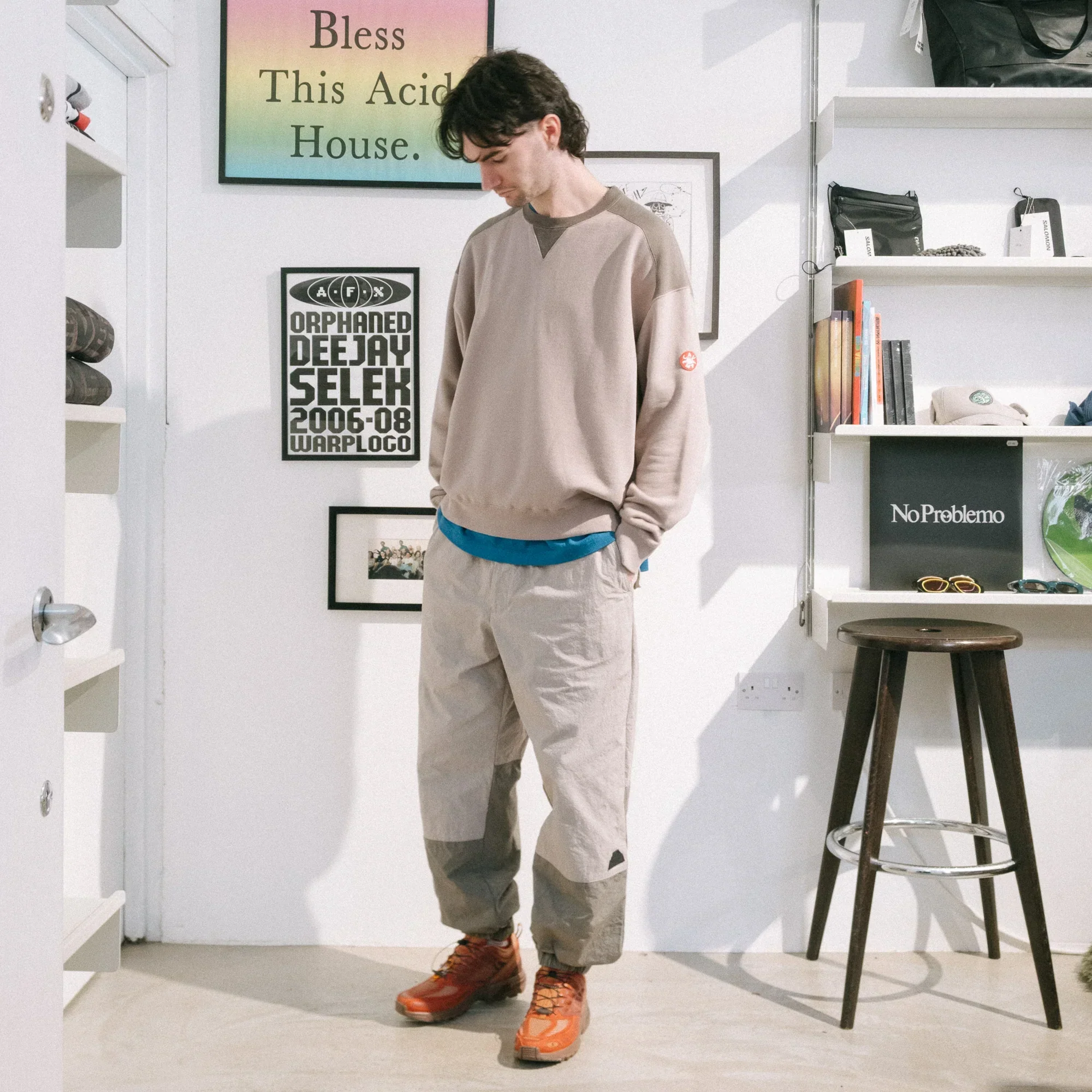 Cav Empt CN Rip Warm Up Pants - Grey - Image 7